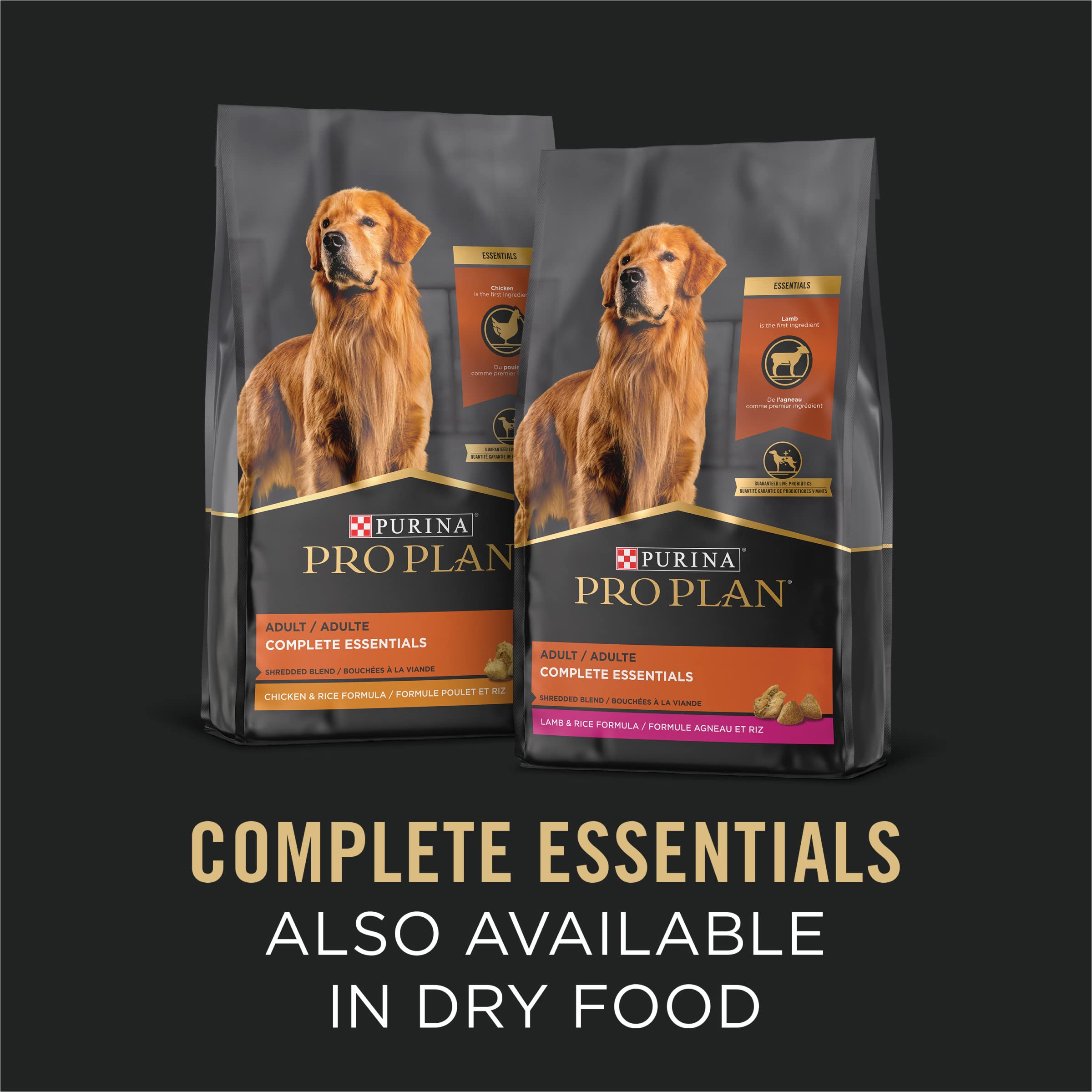 Purina Pro Plan Complete Essentials Slices Chicken and Vegetables Entree in Wet Dog Food Gravy - (Pack of 12) 13 oz. Cans