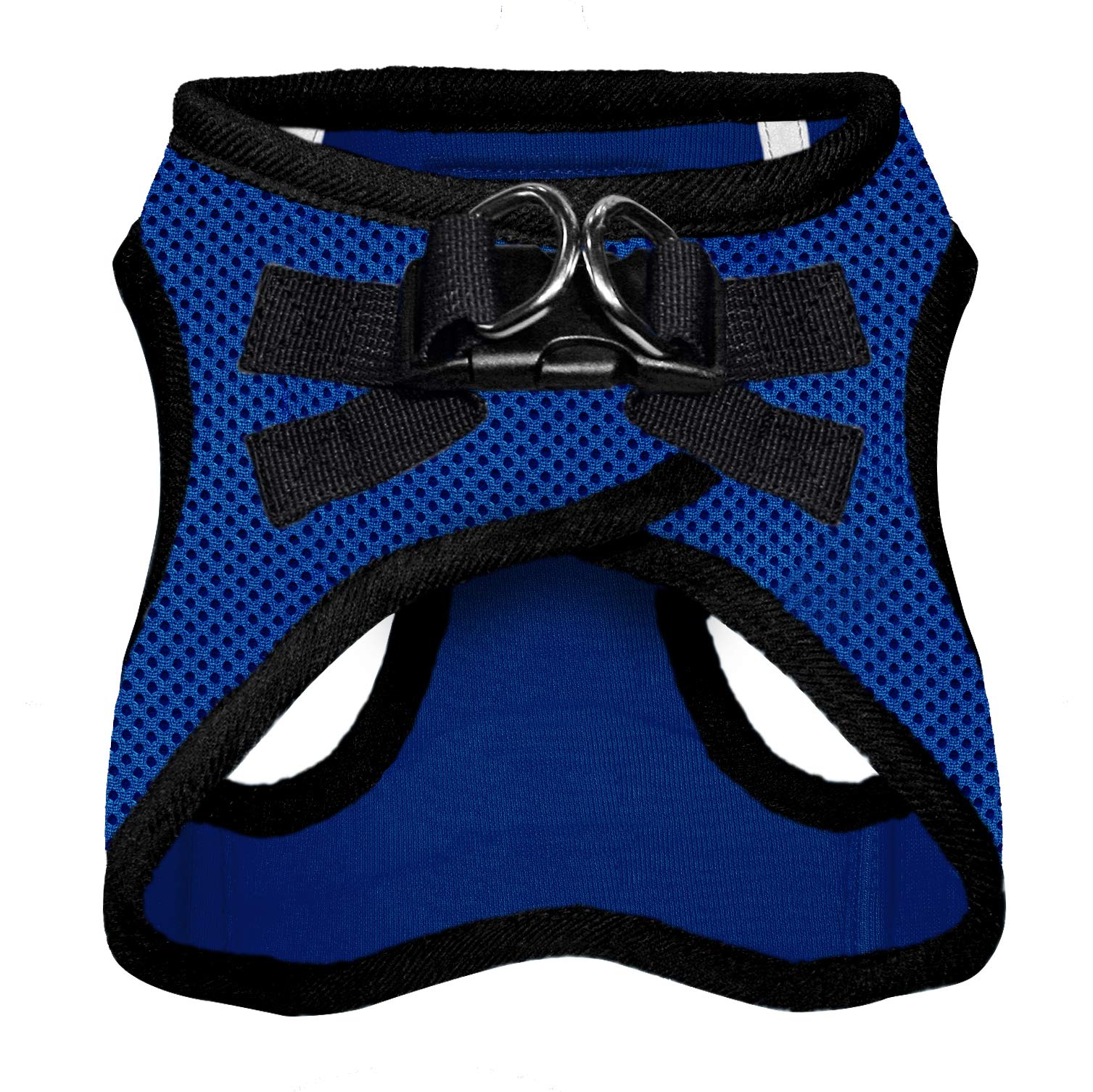 Voyager Step-In Air Dog Harness - All Weather Mesh Step In Vest Harness For Small And Medium Dogs And Cats By Best Pet Supplies - Harness (Royal Blue/Black Trim), L (Chest: 18-20.5')