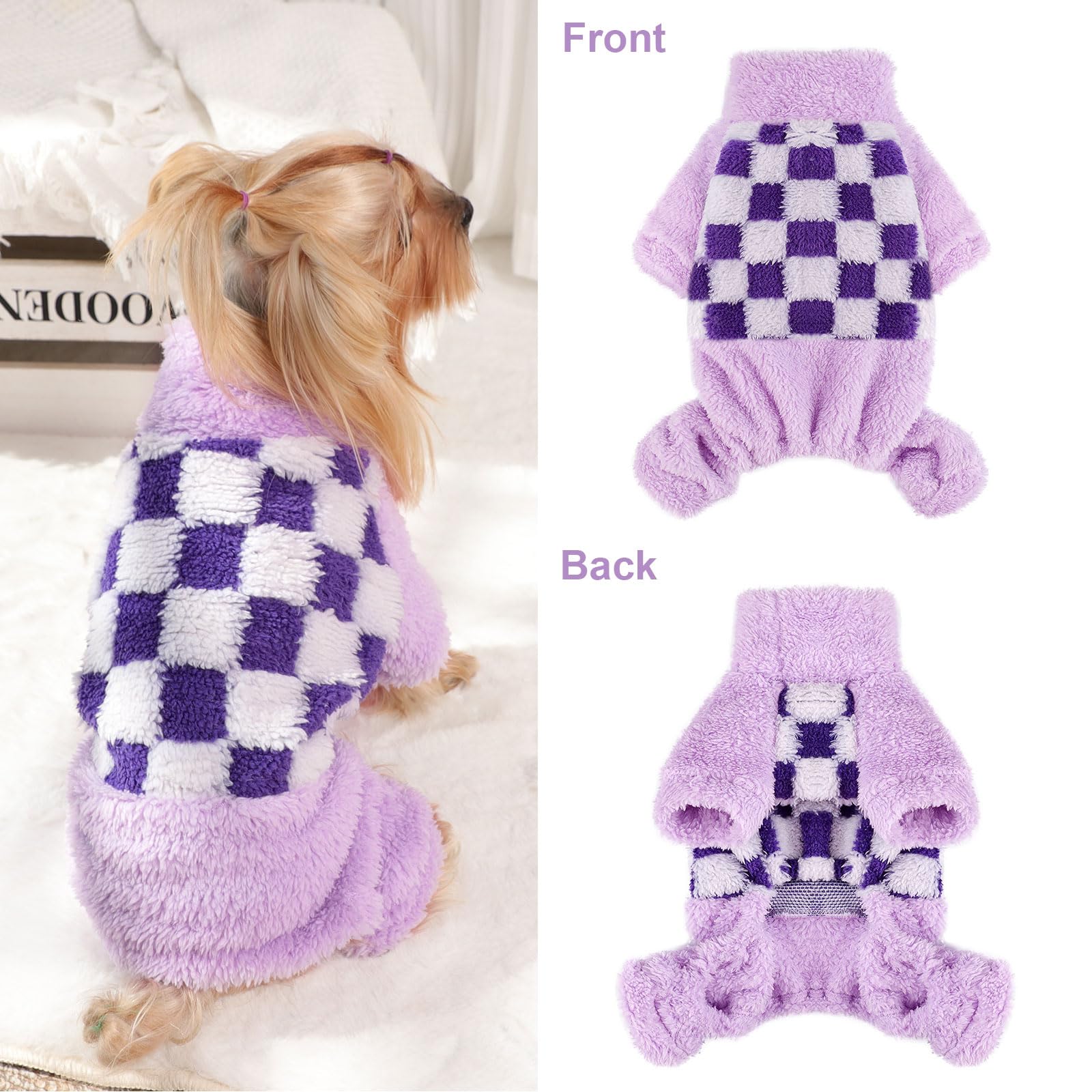 Dog Pajamas Pjs Spring Dog Sweaters for Small Dogs Warm Dog Sweater Chihuahua Pet Clothes Onesie Dog Coat for Yorkie Pet Jumpsui