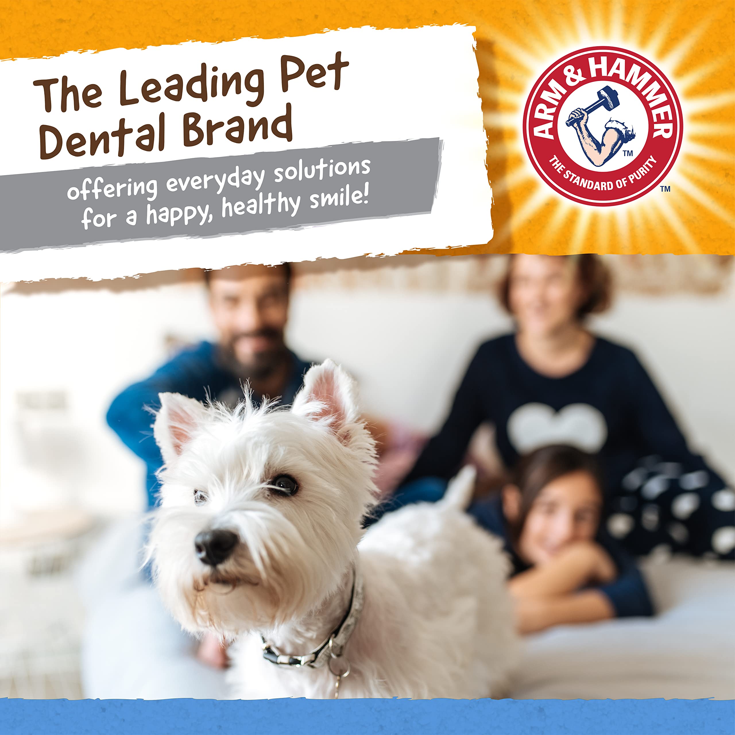Arm & Hammer for Pets Nubbies TriBone Dog Dental Toy Best Dog Chew Toy for Moderate Chewers Dog Dental Toy Helps Reduce Plaque &
