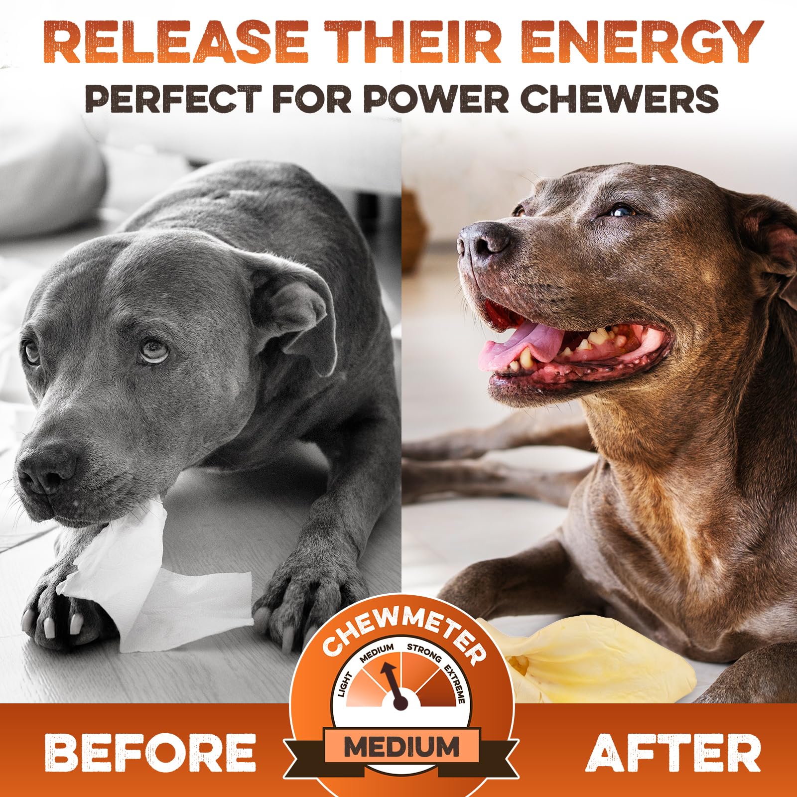 Cow Ears for Dogs - Whole Ears 30 ct, Thick Cut, Grass-Fed Angus Beef, All-Natural No-Rawhide Dog Treat Alternative