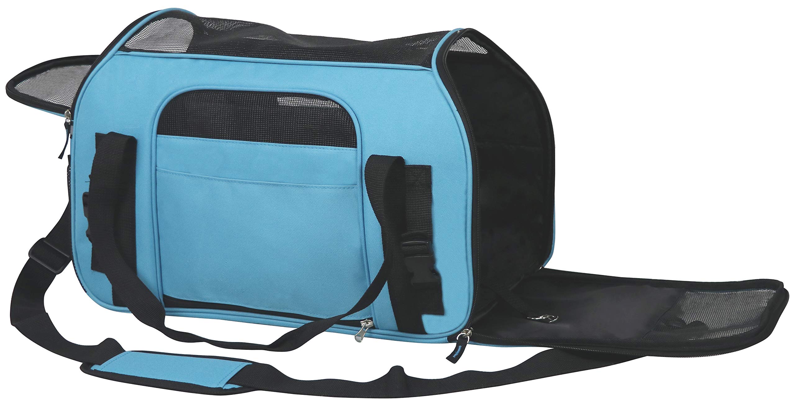 EliteField Soft Pet Carrier (3 Year Warranty, Airline Approved) Soft Sided Dog Puppy Cat Carrier Travel Bag (X-Large: 21 L x 12