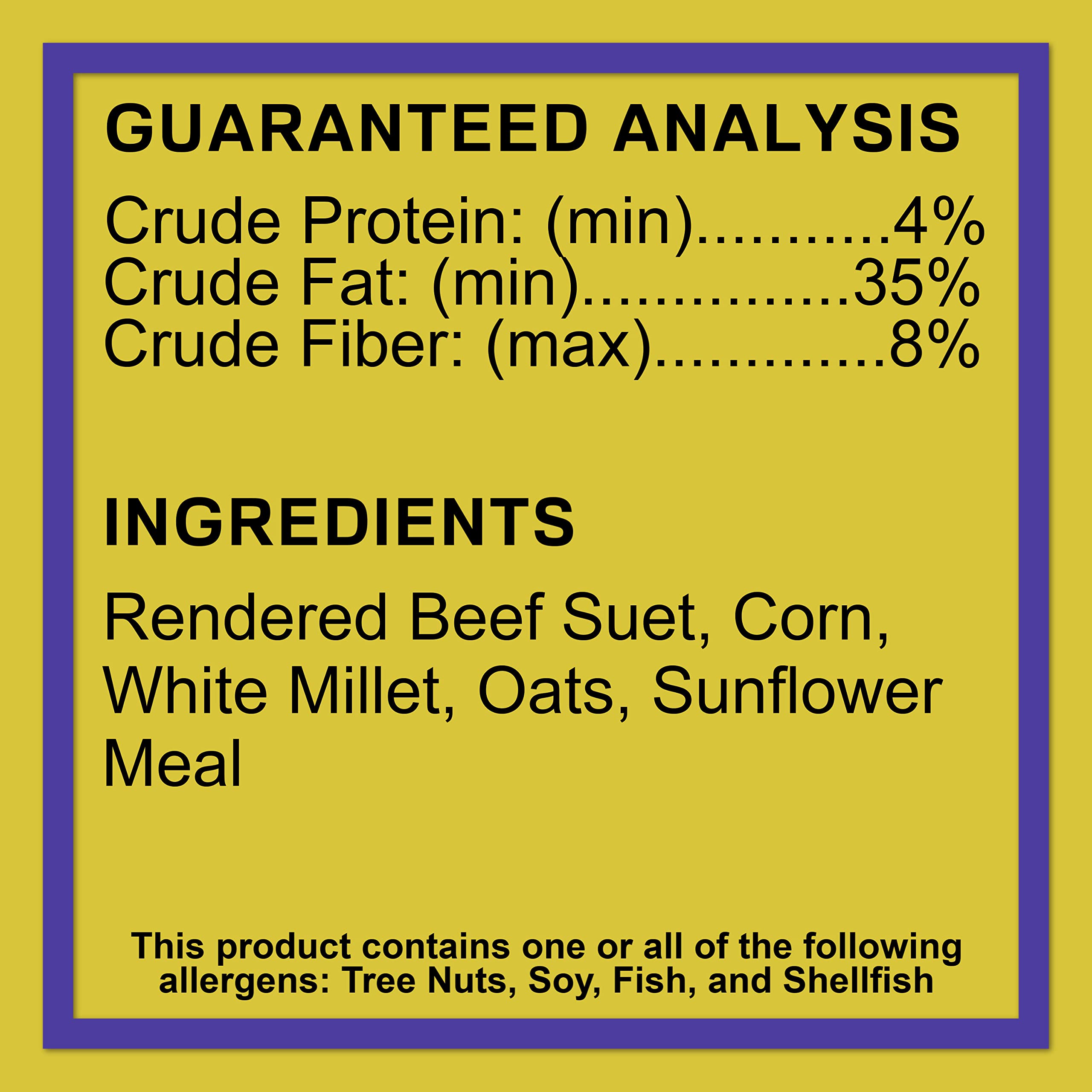 C&S High Energy Suet Treat 11.75 Ounces, 12 Pack