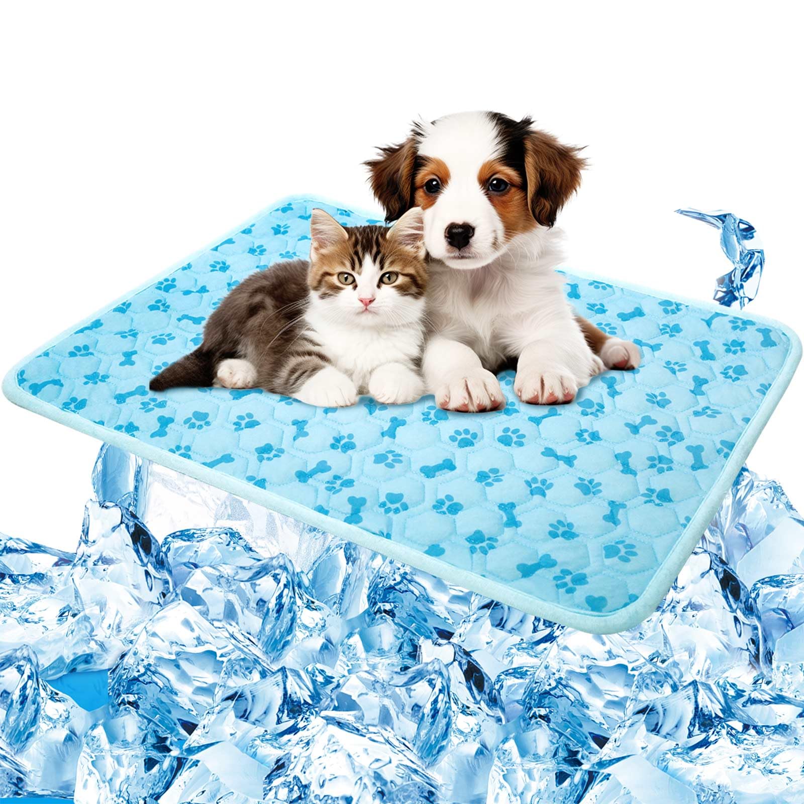 Shejize Dog Cooling Mat Self-Cooling Mat For Dogs And Cats Non-Slip Pet Cool Pad Dog Sleeping Pad Summer Blanket For Pets Foldab