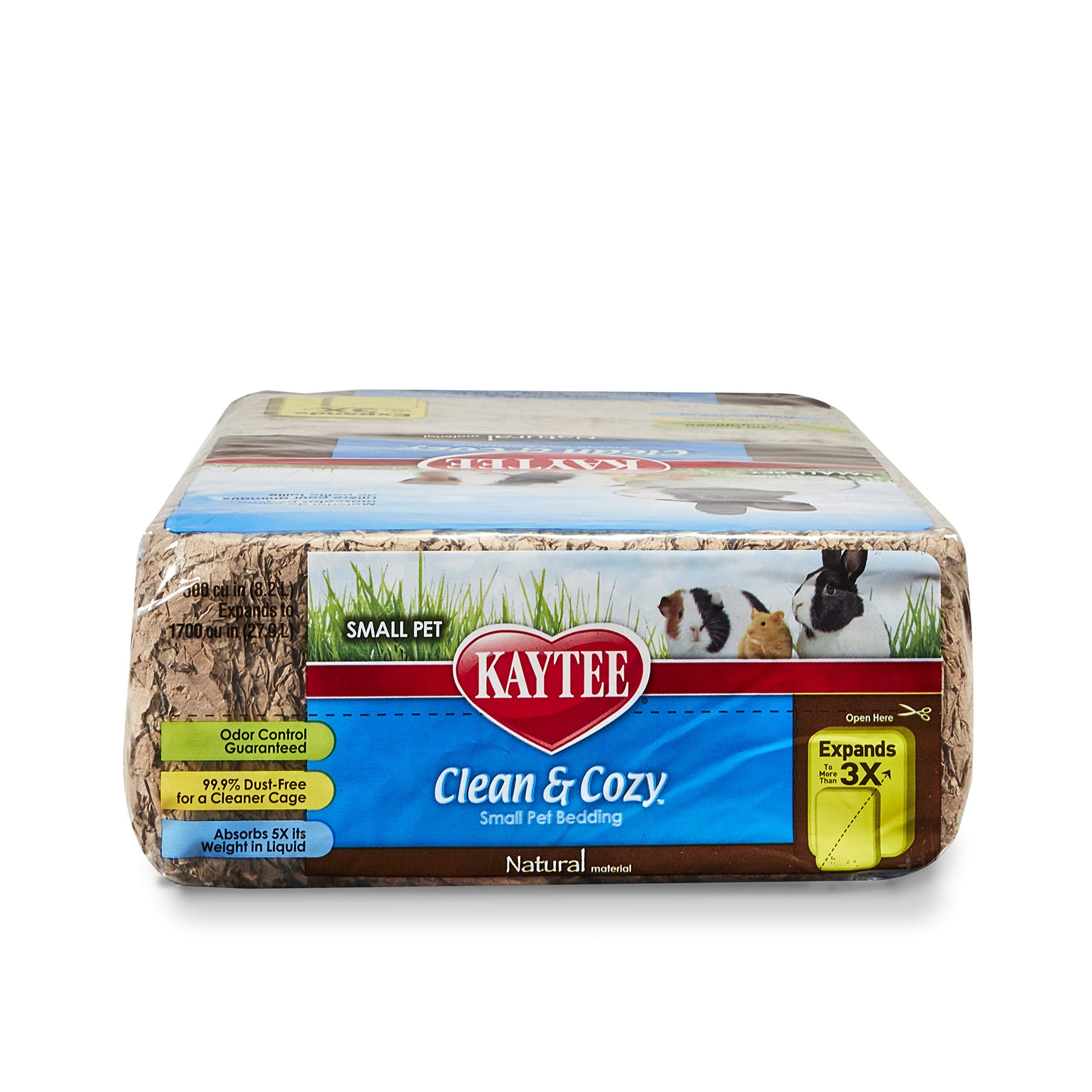Kaytee Clean & Cozy Natural Paper Bedding, Made For Small Animals, 24.6 Liters