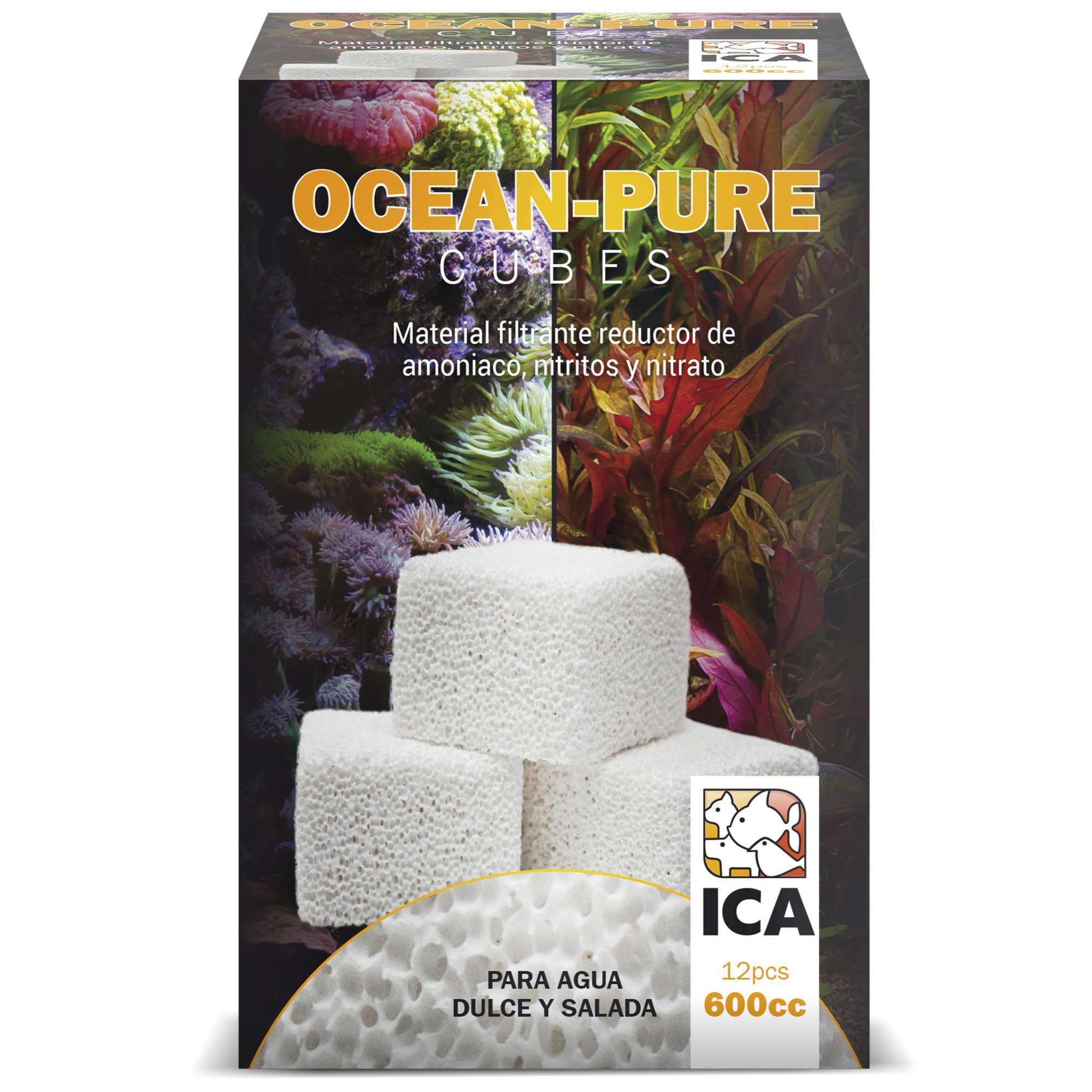 ICA ACOP600 Ocean-Pure Aquarium Cubes, Ultra Porous Medium for Bacteria, 12 pcs.