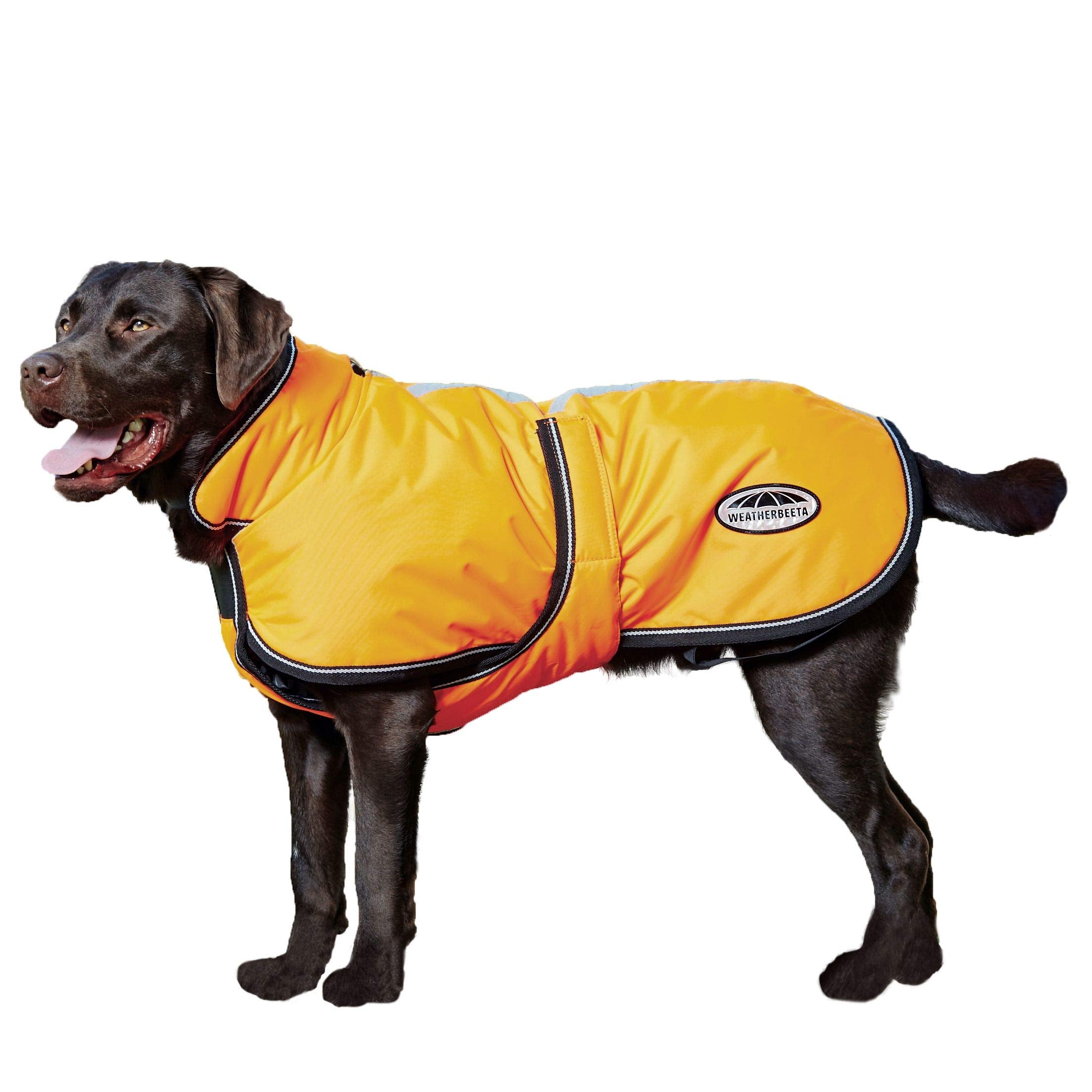 Weatherbeeta Comfitec Reflective Parka 300D Deluxe Dog Coat, Orange, 18''