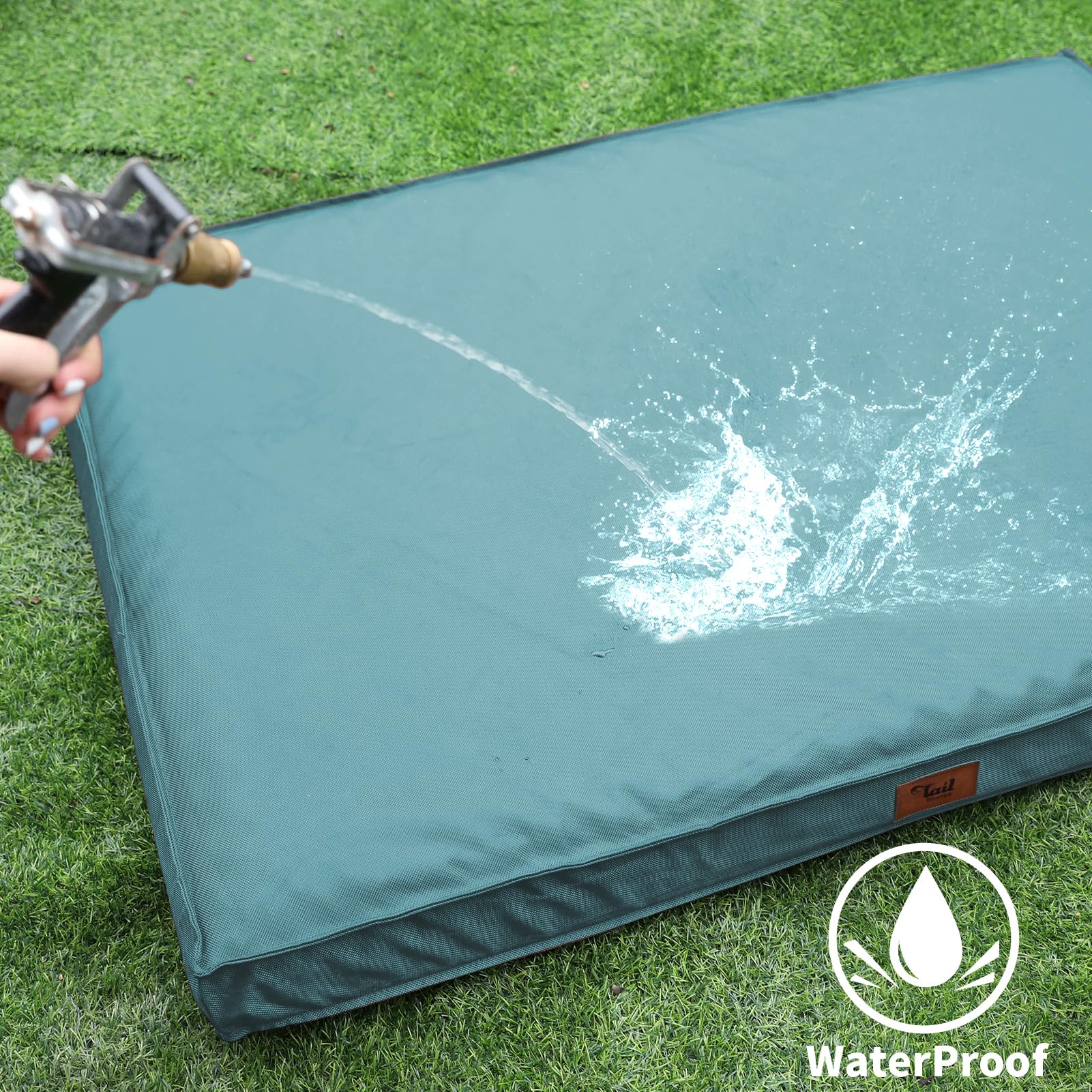 Tail Stories Outdoor Extra Large Dog Bed For Big Dogs, Waterproof Dog Bed For Large Dogs, Egg Crate Foam Xl Pet Bed With Removab