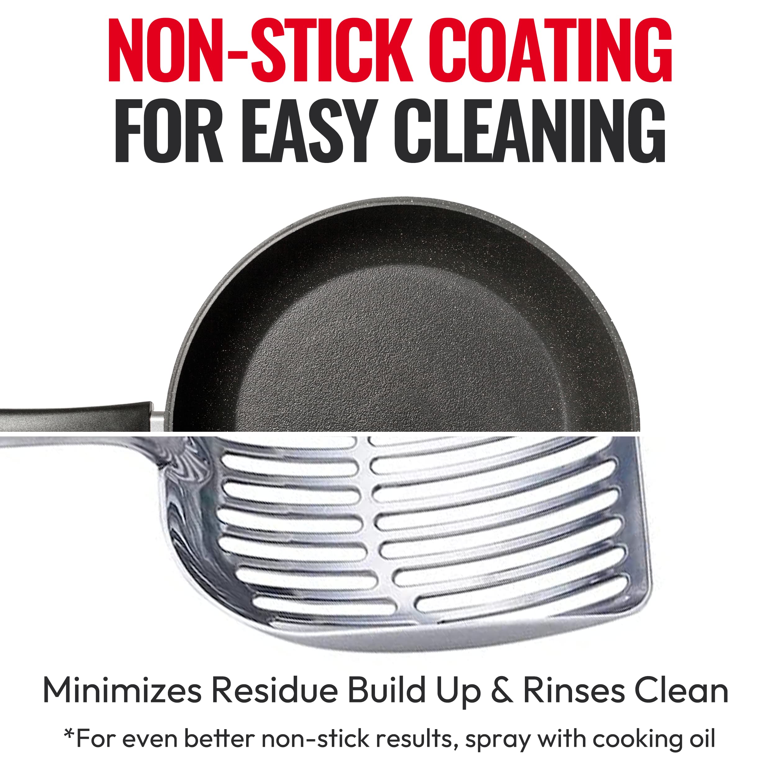 Iprimio Monster Cat Litter Scooper With 17 Inch Long Handle And Soft Grip - Sturdy Extra Large Deep Shovel Scoop - Cat Litter Scoop Great For Sore Hands - Kitty Litter Box Accessory