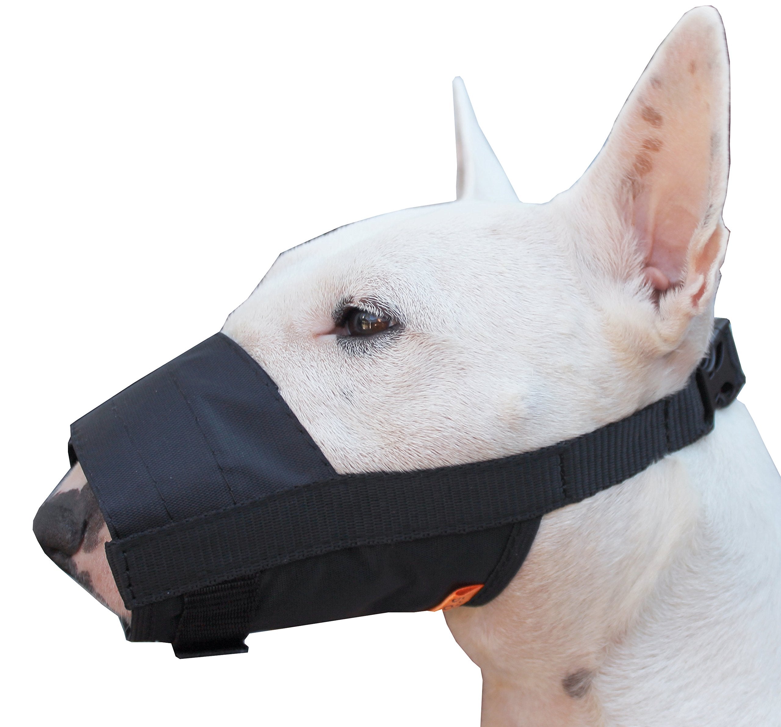 Nylon Dog Muzzle Adjustable Black (Small: 5.5'-7.5' Snout)