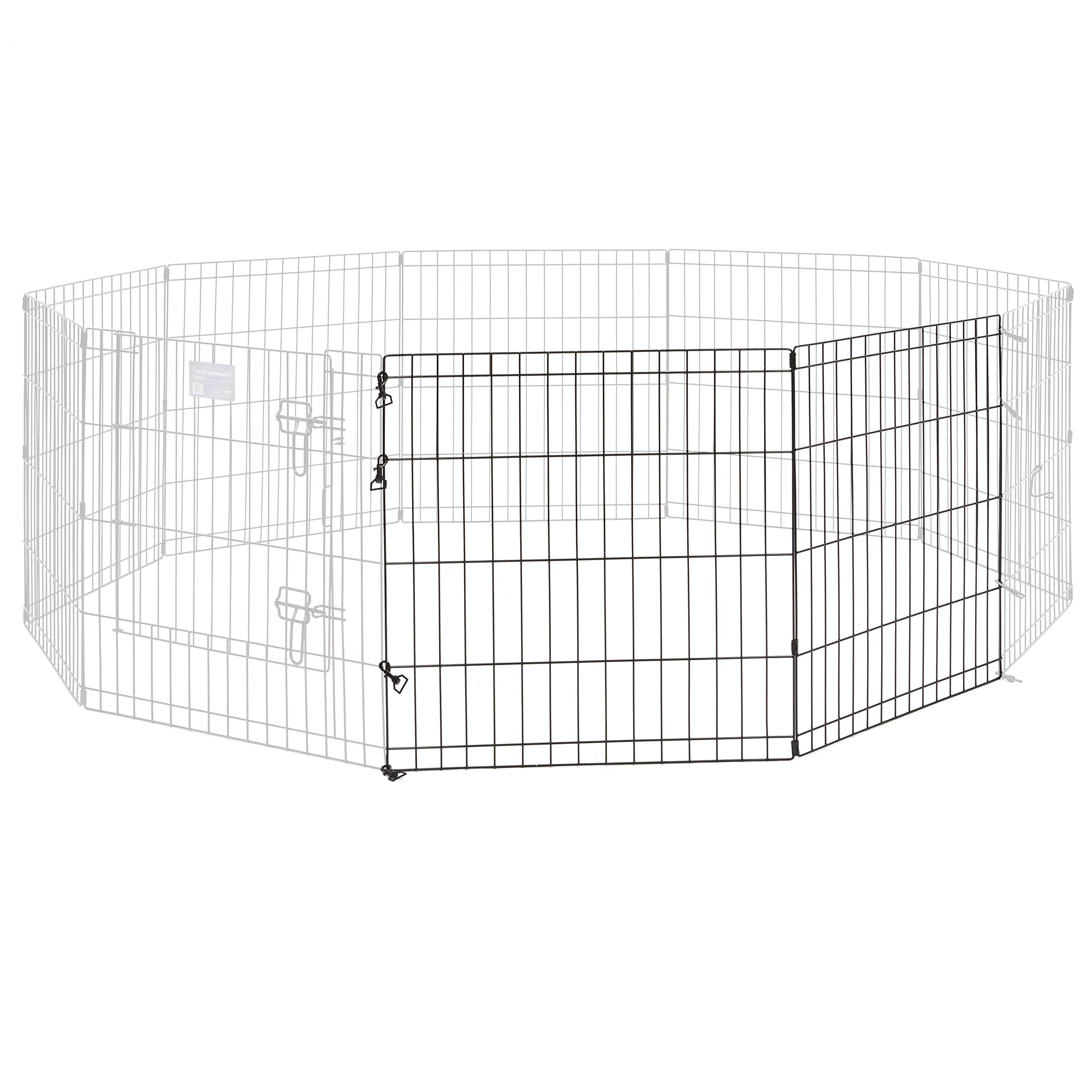 Midwest Homes For Pets Universal Pet Playpen 2-Panel Extension Kit | Fits Metal 24-Inch Dog Pens | Kit Measures 24H X 47.50W Inc