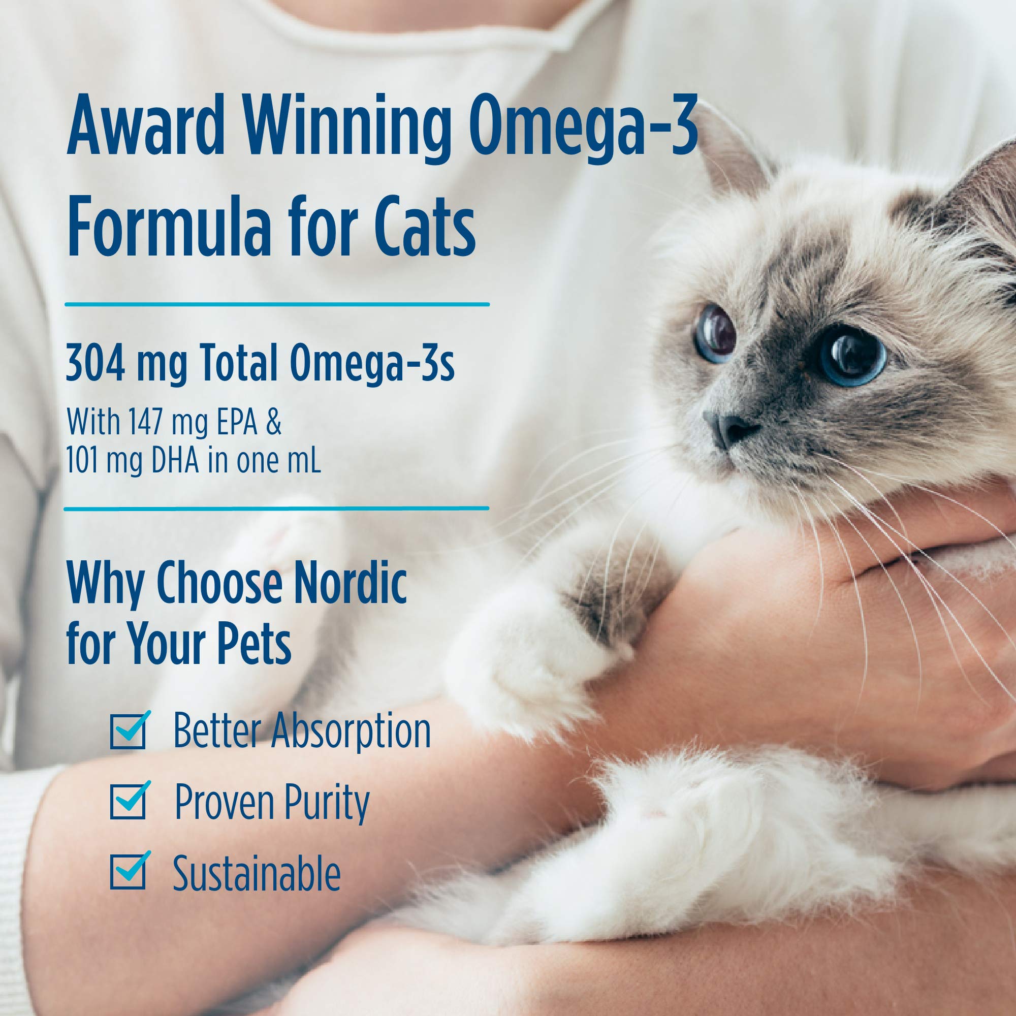 Nordic Naturals Omega-3 Cat, Liquid, Fish Oil For Cats, With Epa & Dha 2 Oz