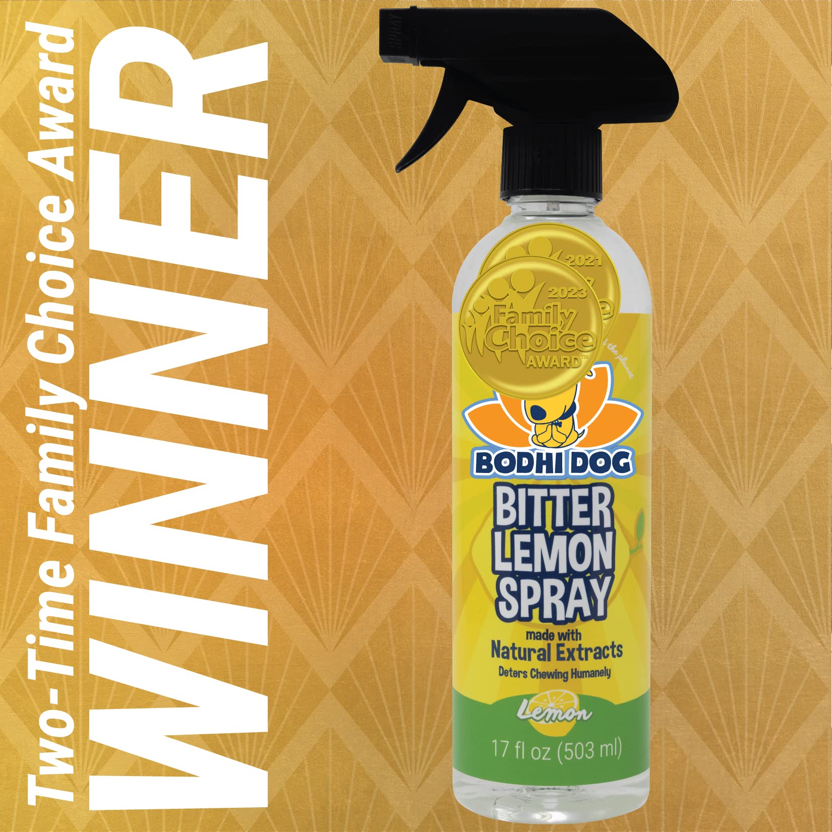 Bodhi Dog Bitter Lemon Spray - Anti-Chew Spray For Dogs, Cats, Puppies, & Kittens - Training Aid For Chewing - Safe & Non Toxic