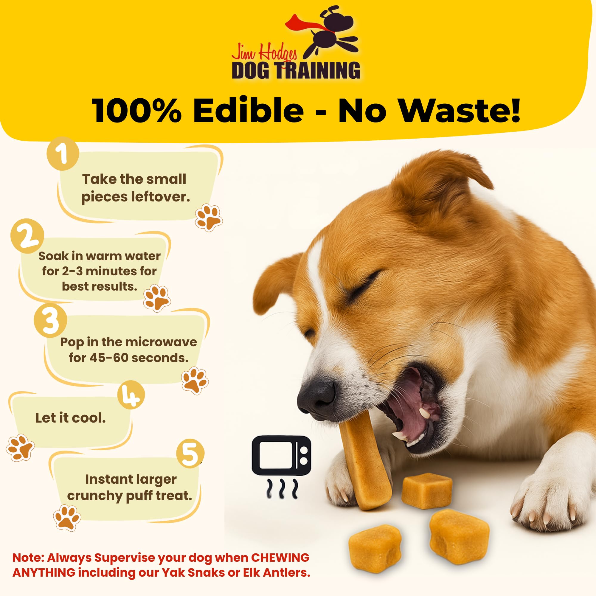 Yak Snak Dog Chews - All Natural Hard Cheese Himalayan Dog Treats - Long Lasting, Made from Yak Milk - Bulk Pack, Small, Medium