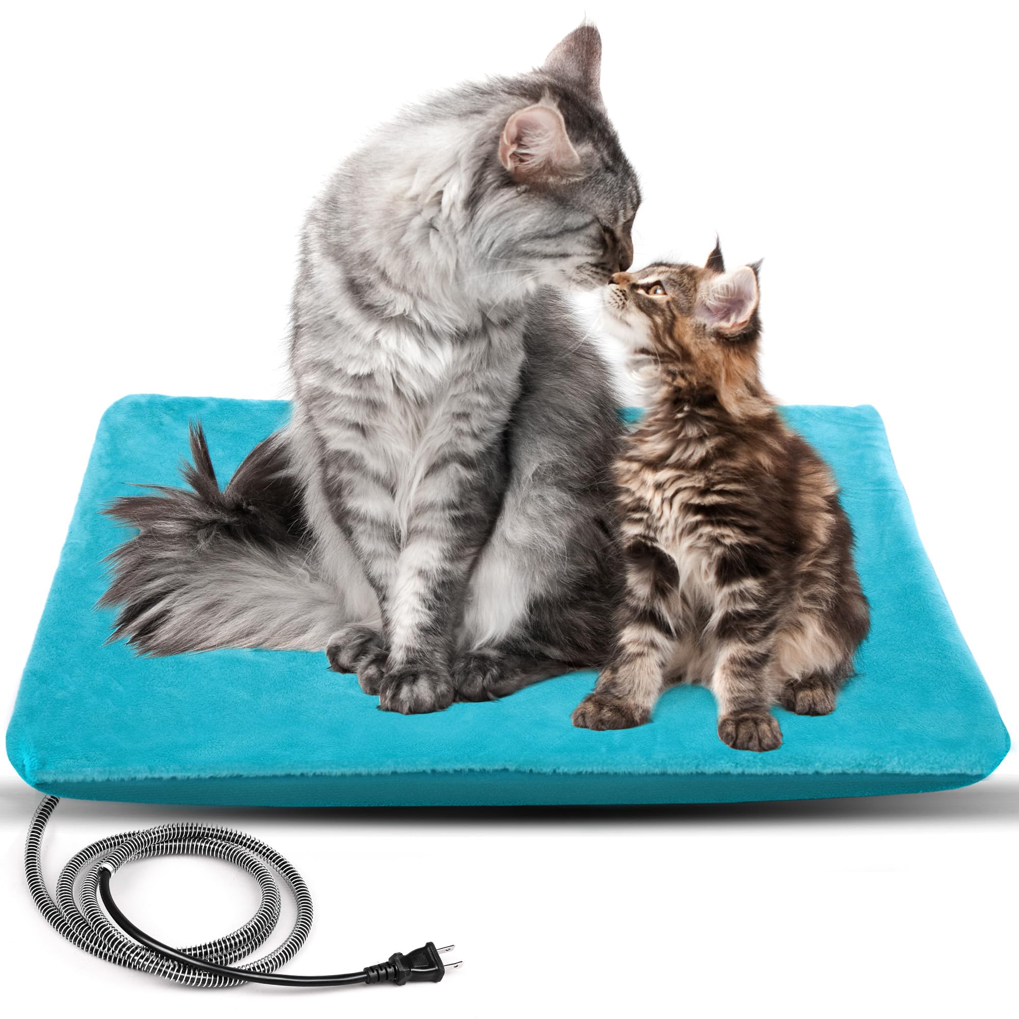 Petnf Outdoor Pet Heating Pad For Cats Outside, Cat Heating Pad Outdoor Winter Waterproof, Heated Cat Bed Safe Electric Cat Warm