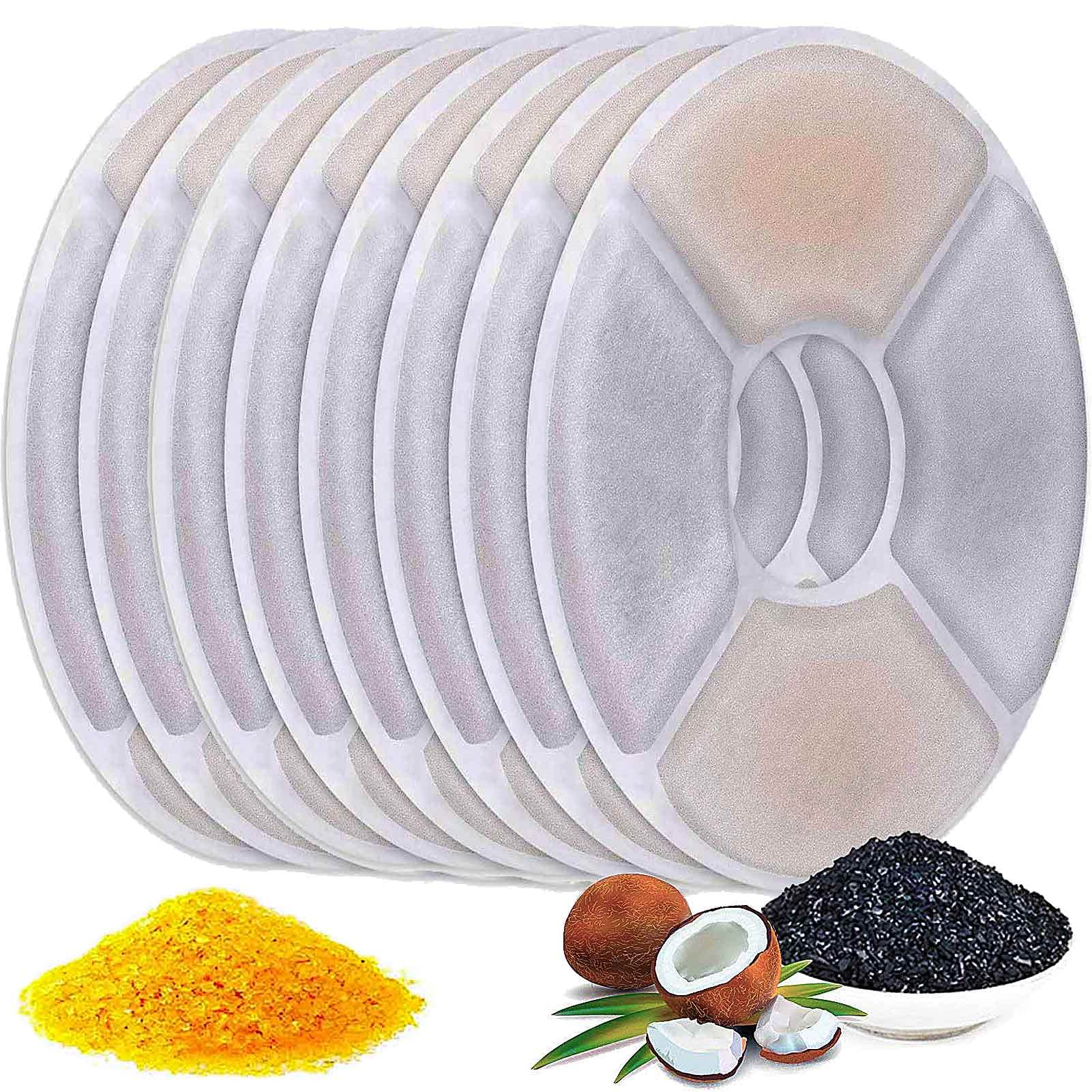 Cat Water Fountain Filters 8 Pack,50% More Resin & Activated Carbon,Genuine Cat Flower Fountain Replacement Filters For Pet Dog 