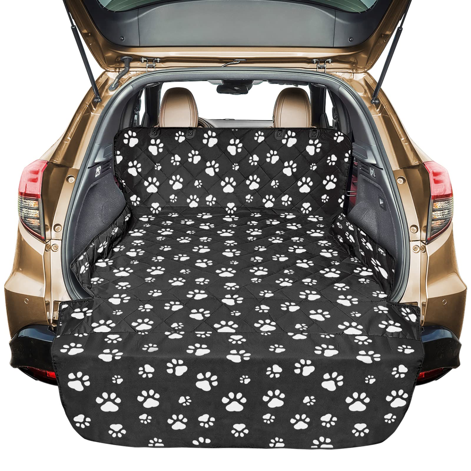 Veckle Cargo Liner, Upgraded Extra Large SUV Cargo Liner for Dogs Waterproof Scratchproof Cargo Cover for SUVs Sedans Vans with 