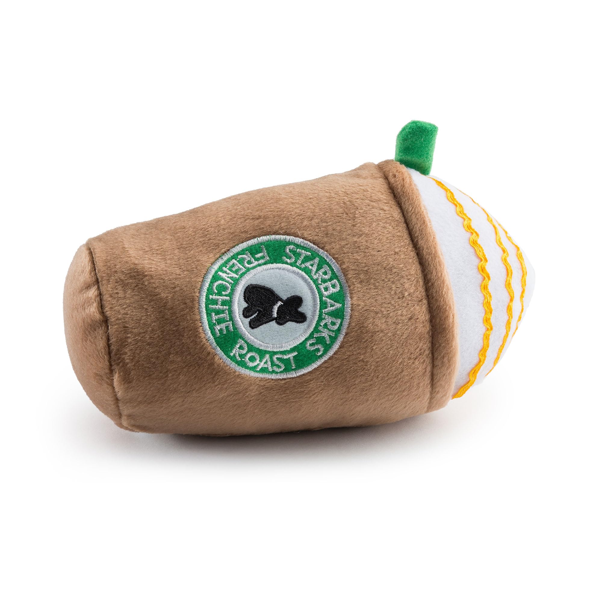 Haute Diggity Dog Starbarks Frappawcino, Plush Designer Dog Toys With Interactive Squeaker, Stimulating Pet Enrichment, Machine-Washable & Safe Materials For All Breeds, Size Medium
