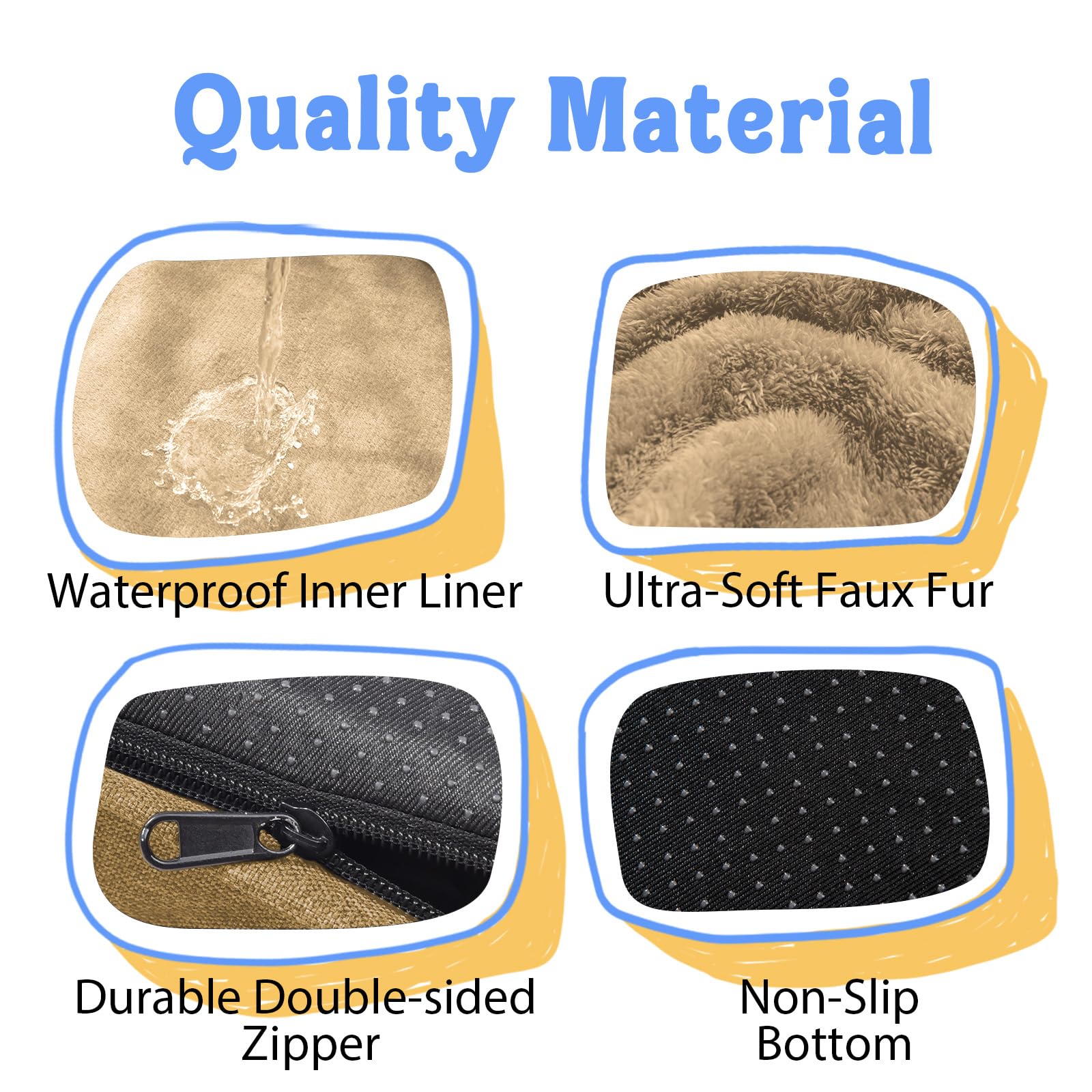Washable Orthopedic Large Dog Bed -Xl Large Dog Bed With Removable & Waterproof Cover Pet Beds With Foam Support For Big Size Do
