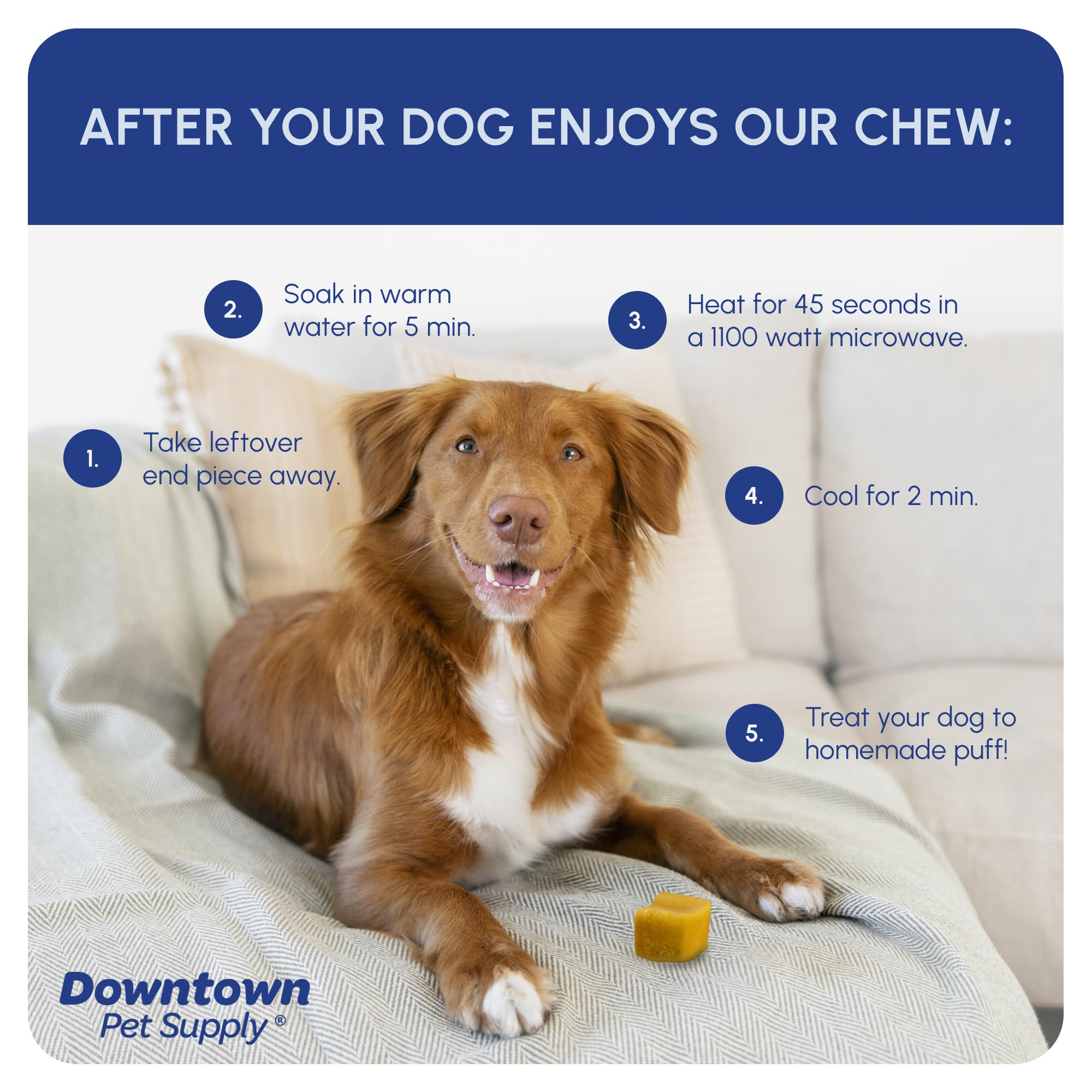 Downtown Pet Supply Regular Yak Chew 2 lbs. (1 lb 15.5 OZ 2 lb 1 OZ) - NEPAL