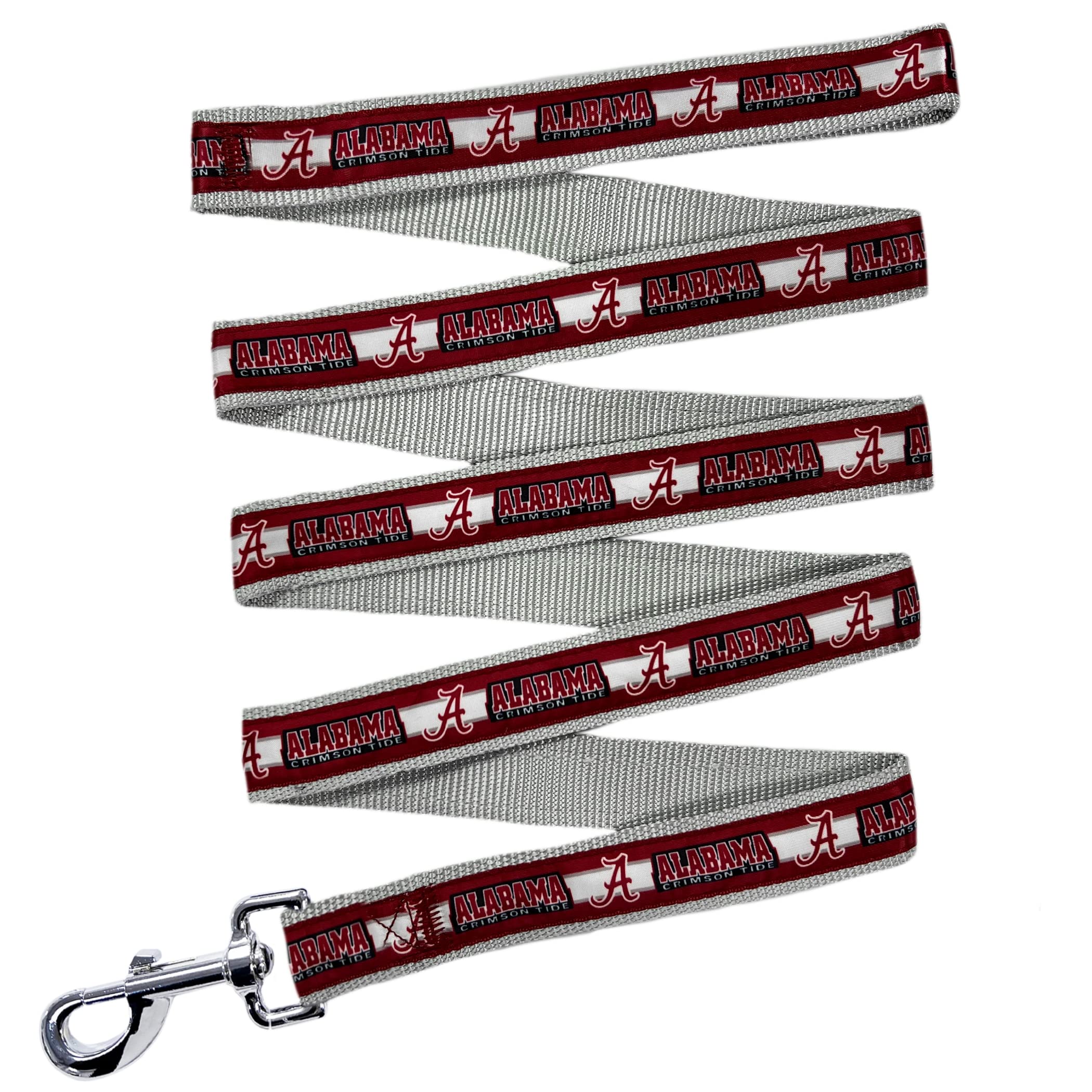 Ncaa Pet Leash, Large, Alabama Crimson Tide, Dog Leash, Shiny & Colorful Leash For Dogs & Cats Licensed By The Ncaa, New Version