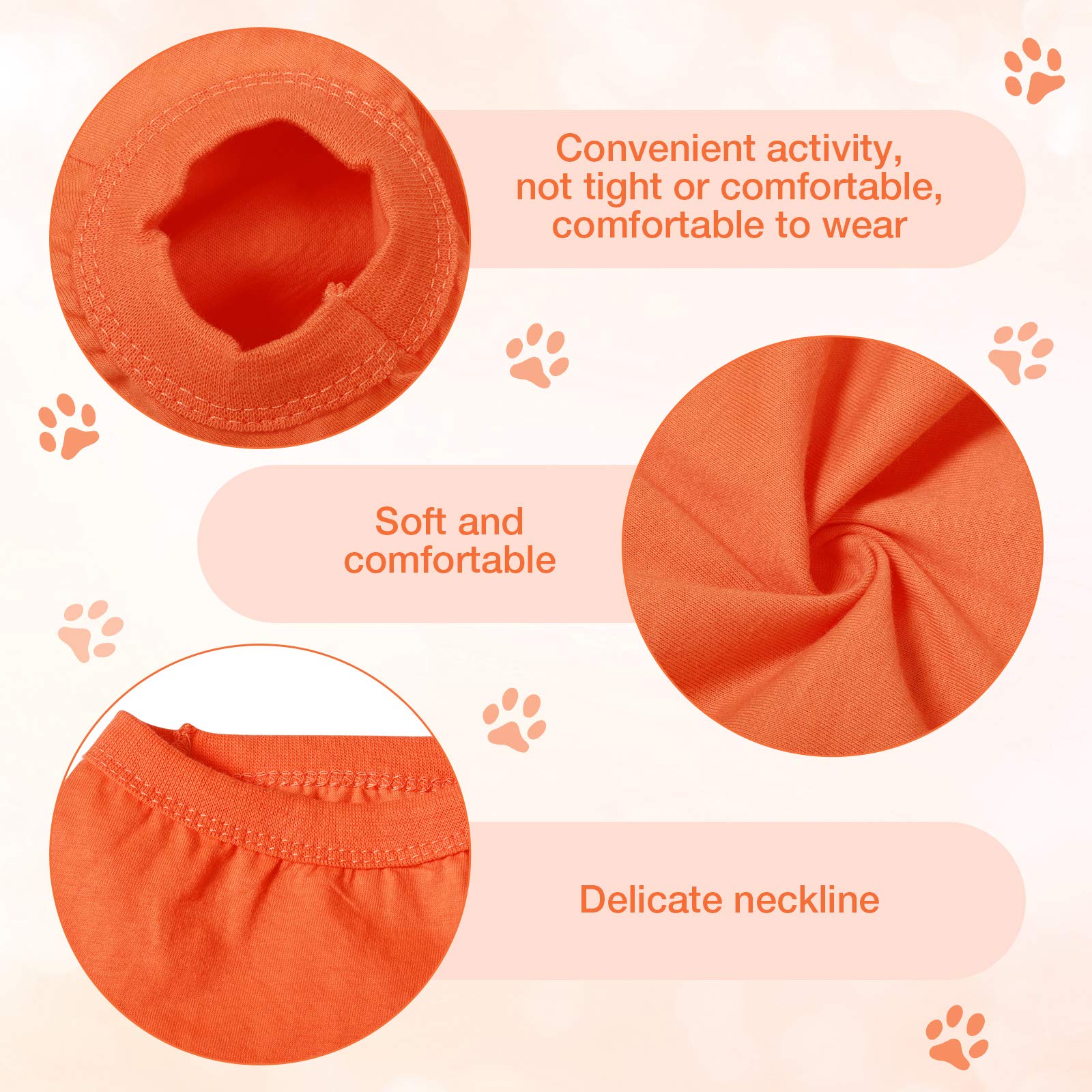 8 Pcs Dog Shirts Pet Puppy Blank Clothes Soft Dog T-Shirt Breathable Dog Plain Shirts Cotton Puppy Clothes Outfit For Most Dogs Cats Puppy Pet(S)