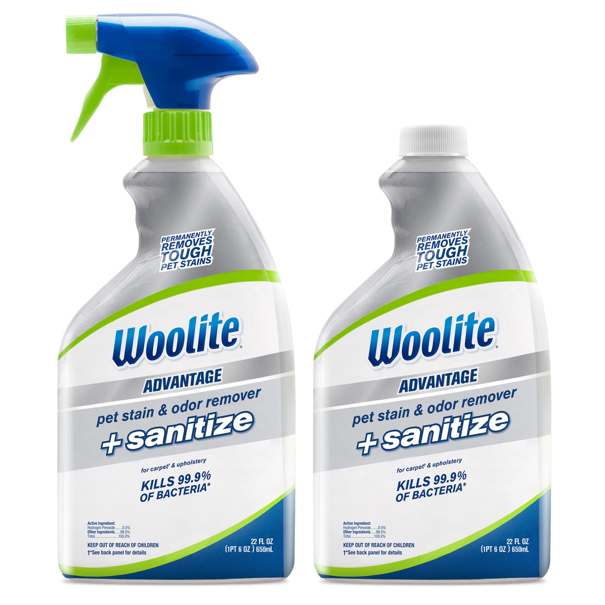 Bissell Woolite Advantage Pet Stain & Odor Remover + Sanitize, 3327