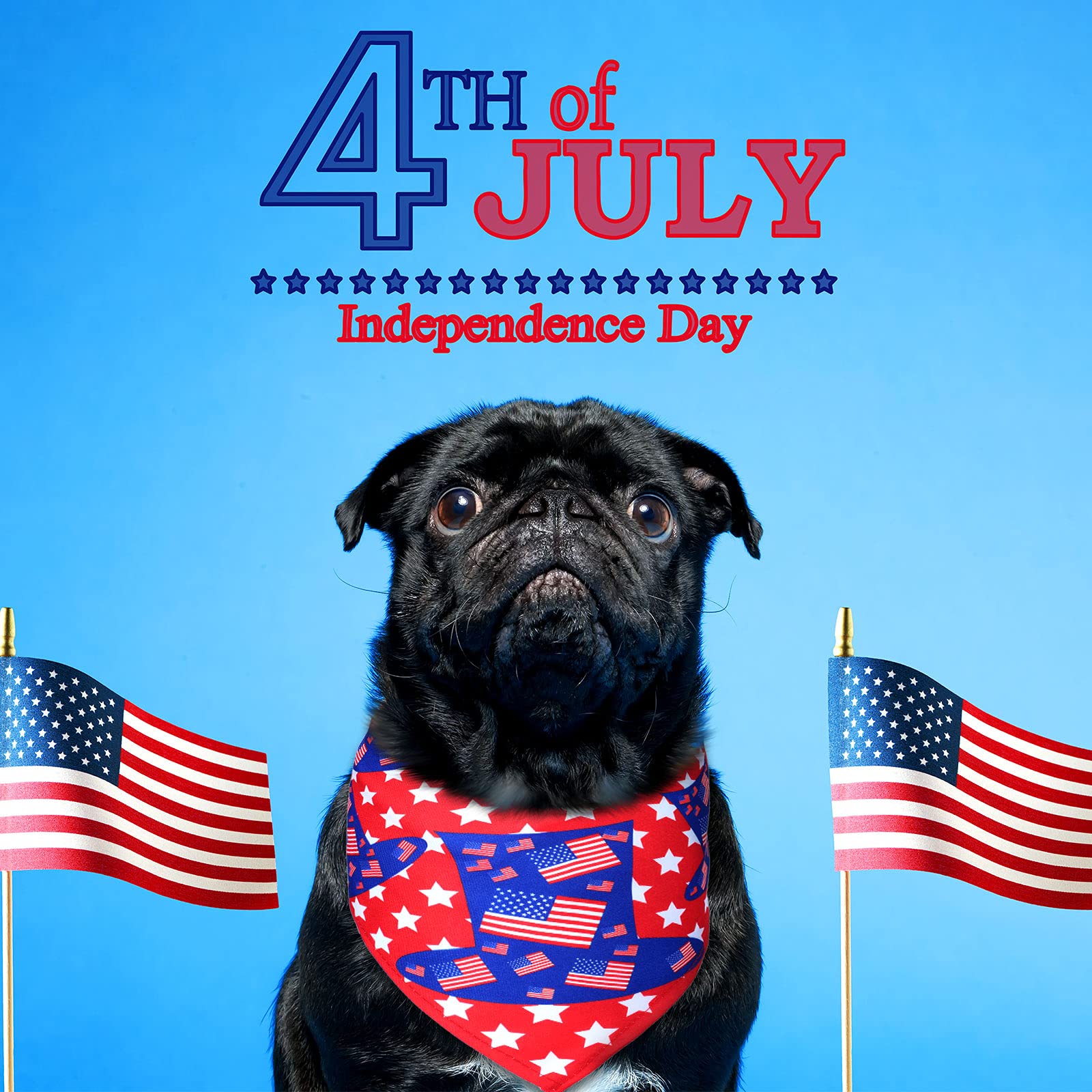 Weewooday 12 Pcs Patriotic Dog Bandana Fourth Of July Bandana For Dogs American Flag Memorial Day Independence Day Scarf Adjusta