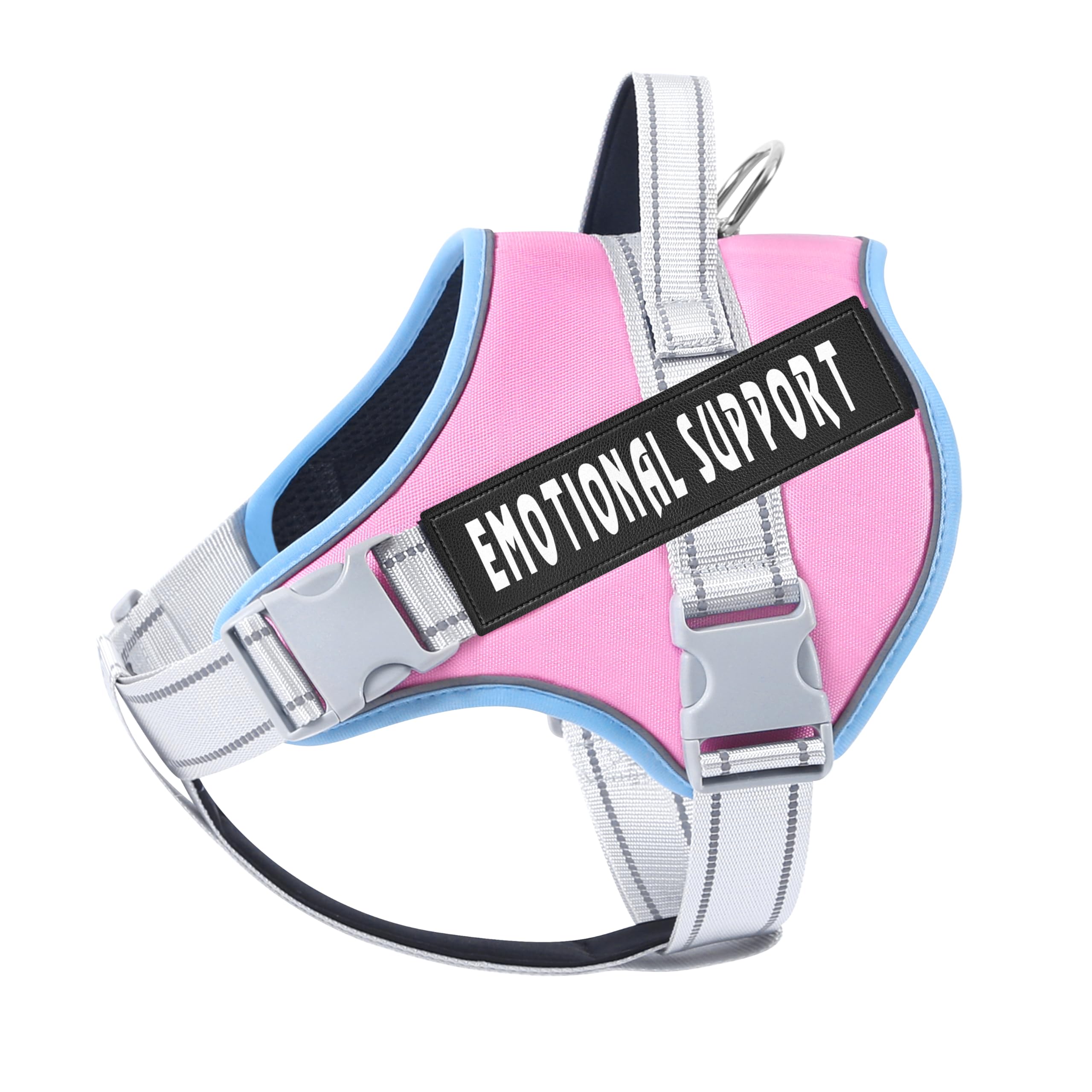 VOOPET Emotional Support Dog Harness, Professional Service Dog Vest for Large Dogs, Reflective, Breathable, Adjustable, No Pull/