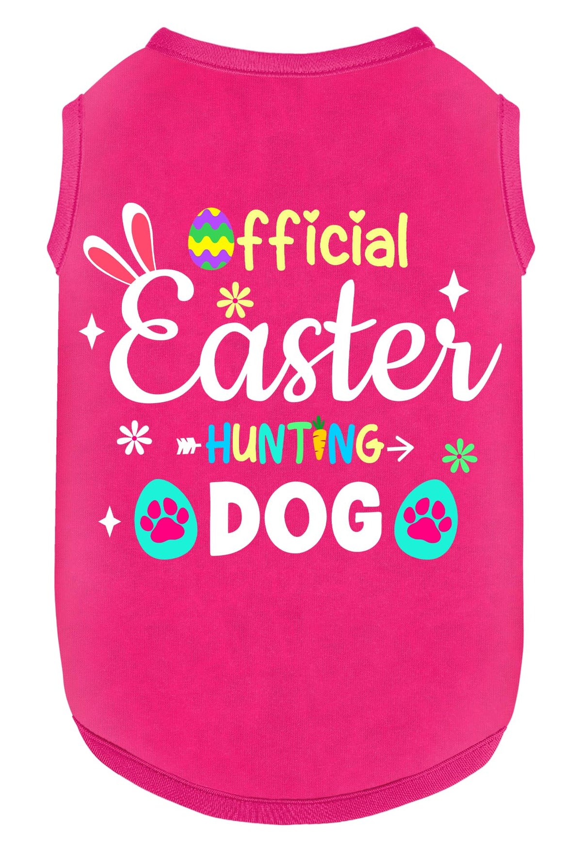 Dog Easter Outfit Shirt Soft Cotton Stretchy Lightweight Easter Dog Clothes Shirts Sleeveless Vest For Small Medium Large Dogs C