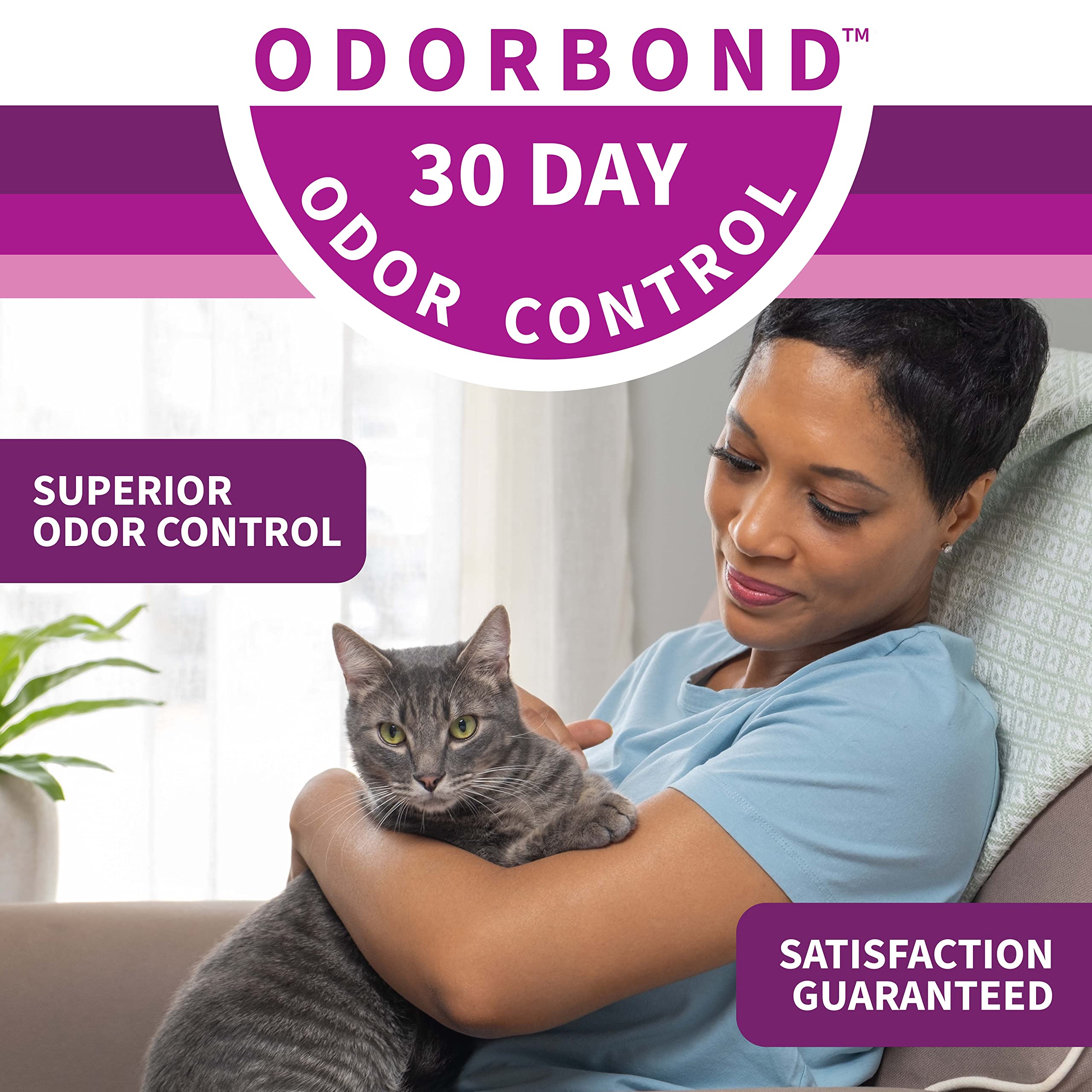 Litter Pearls Micro Crystals Unscented Non-Clumping Crystal Cat Litter With Odorbond, 7 Lb, White, Clear And Blue Crystals (Lpmc7)