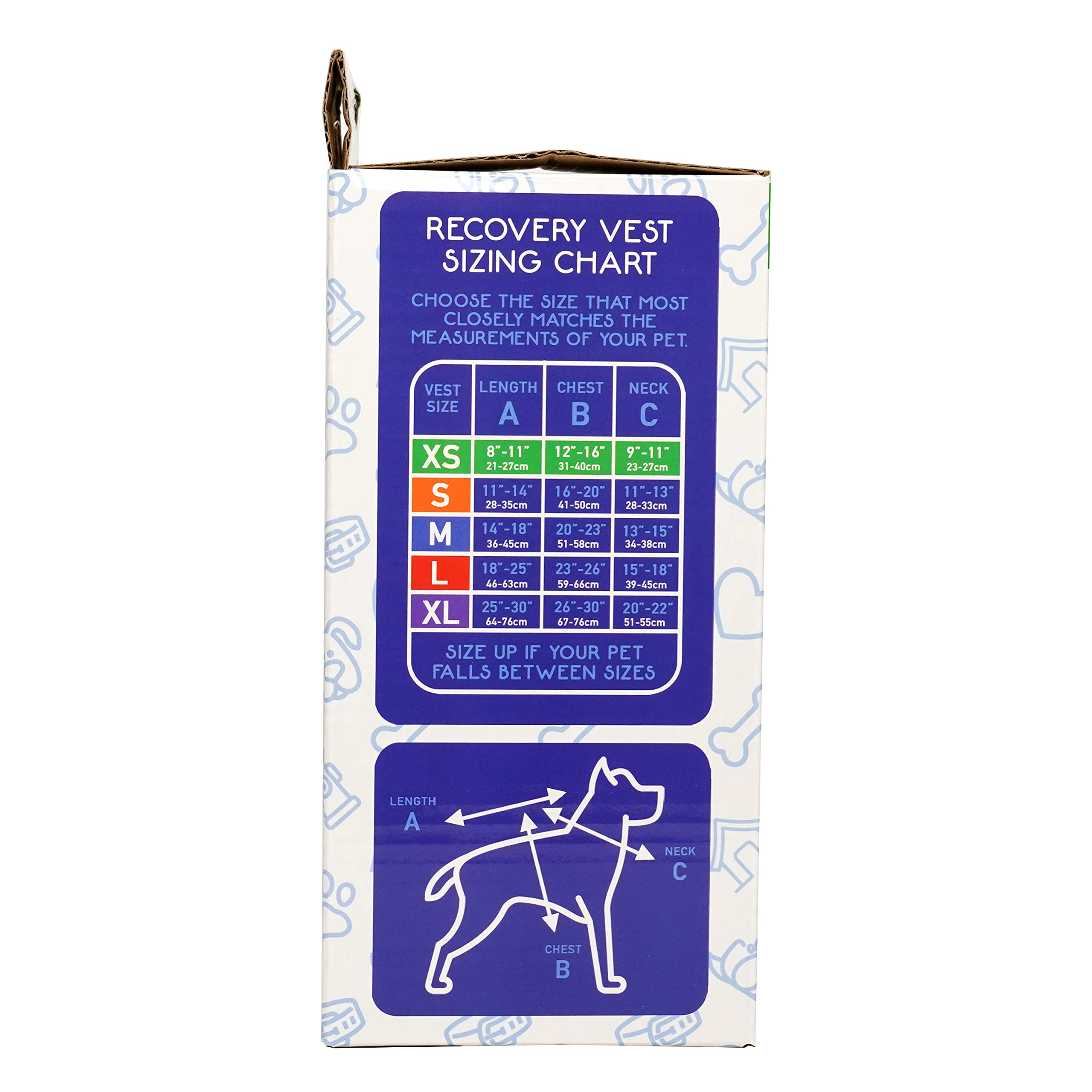 Calming Recovery Vest With Dog Calming Disc (X-Small)