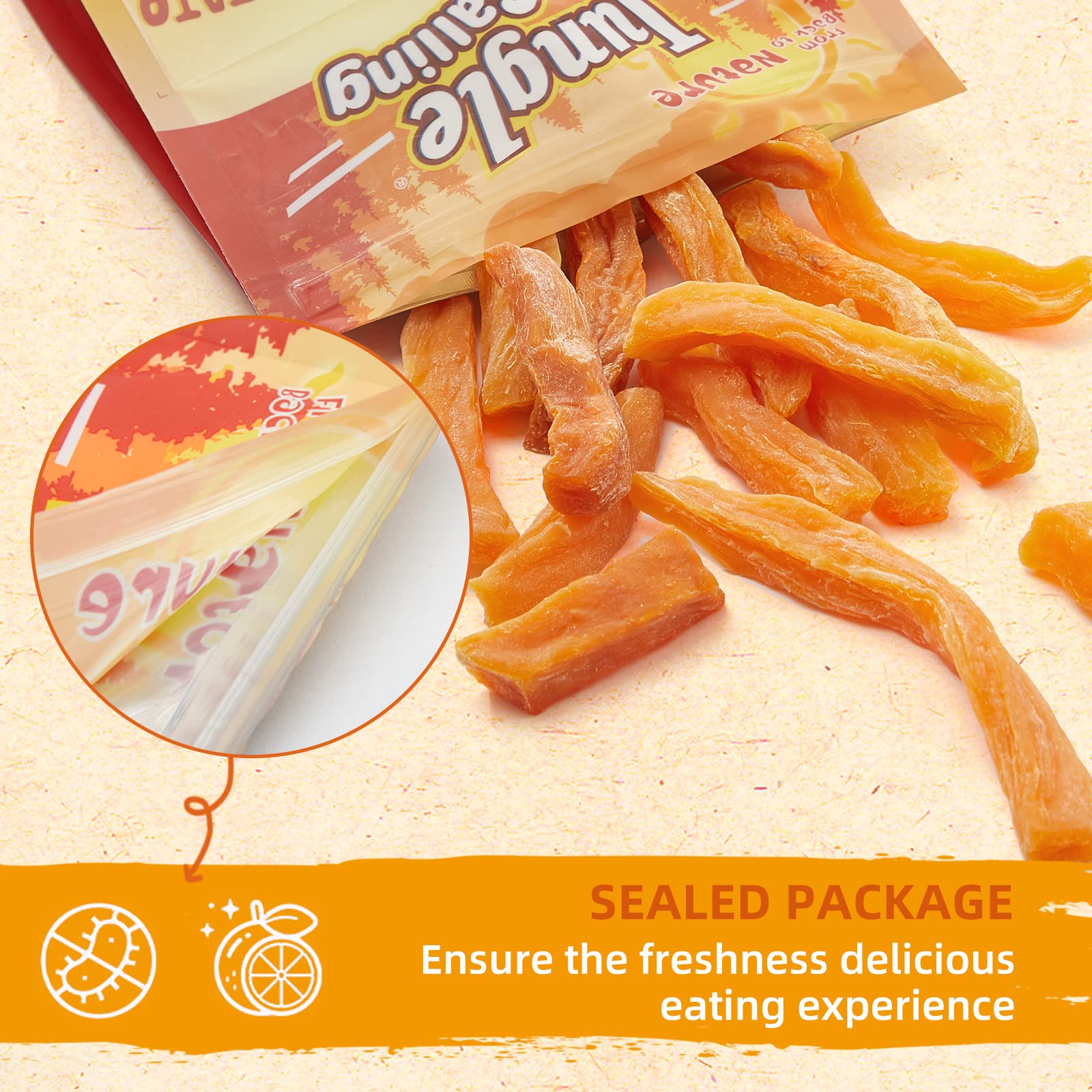 Jungle Calling Natural Sweet Potato Dog Treats, Low Fat Chews, 10.6 oz, Ideal Training Snacks for Dogs