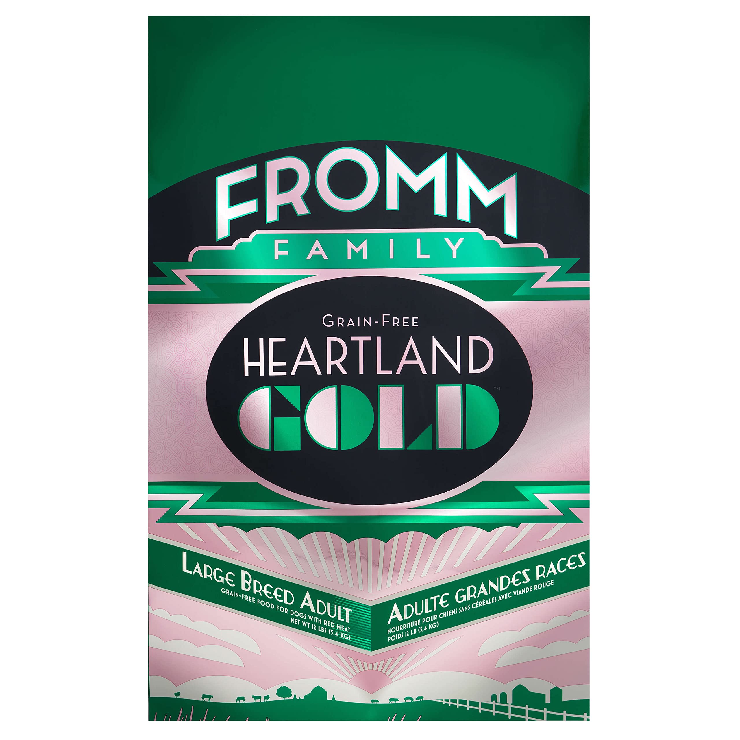 Fromm Heartland Gold Large Breed Adult Dog Food - Dry Dog Food for Large & Giant Breeds - Beef Recipe - 12 lb