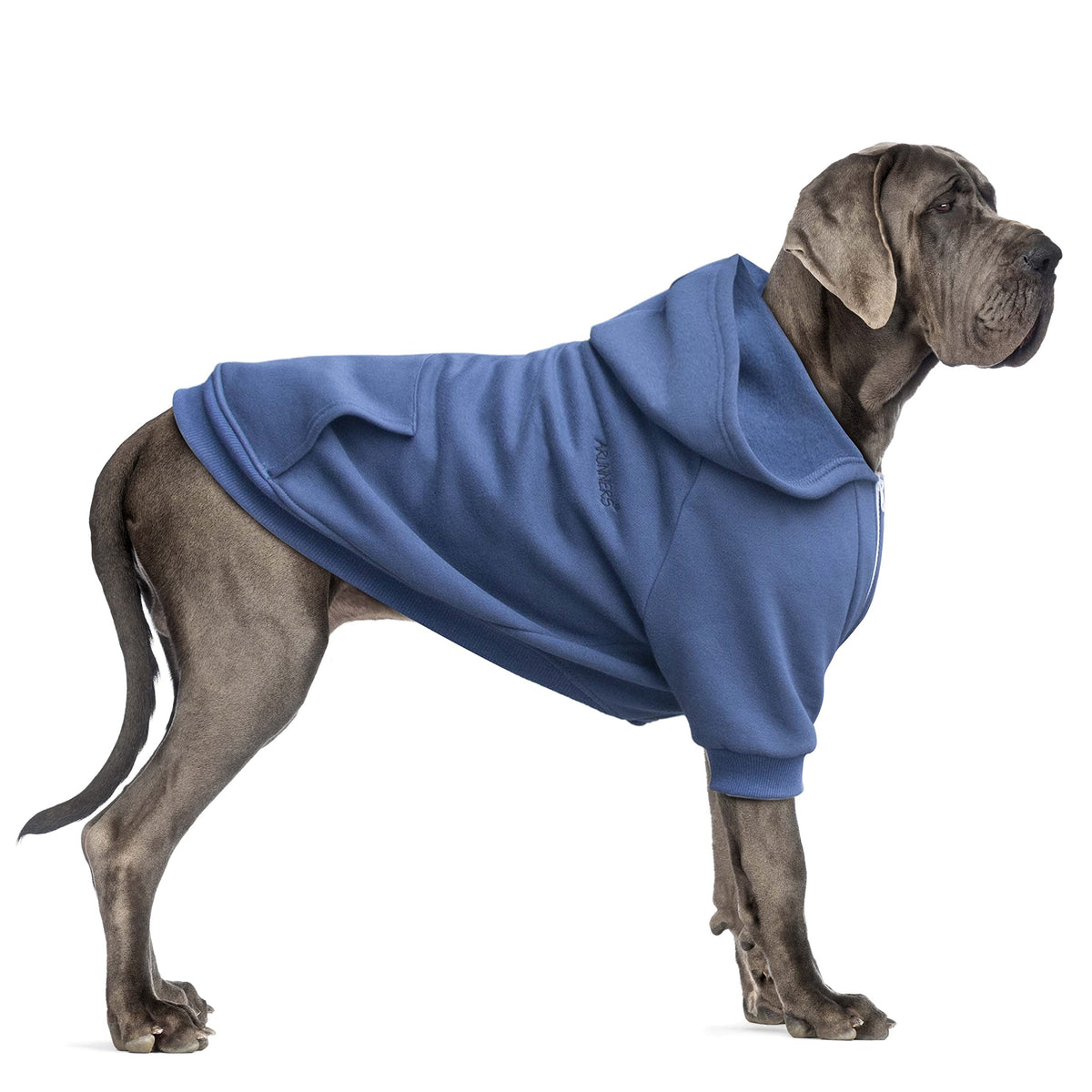 Arunners Extra Large Dog Clothes Hoodies Zip Up Sweaters For Big Dogs Labrador German Shepherd Blue 3Xl
