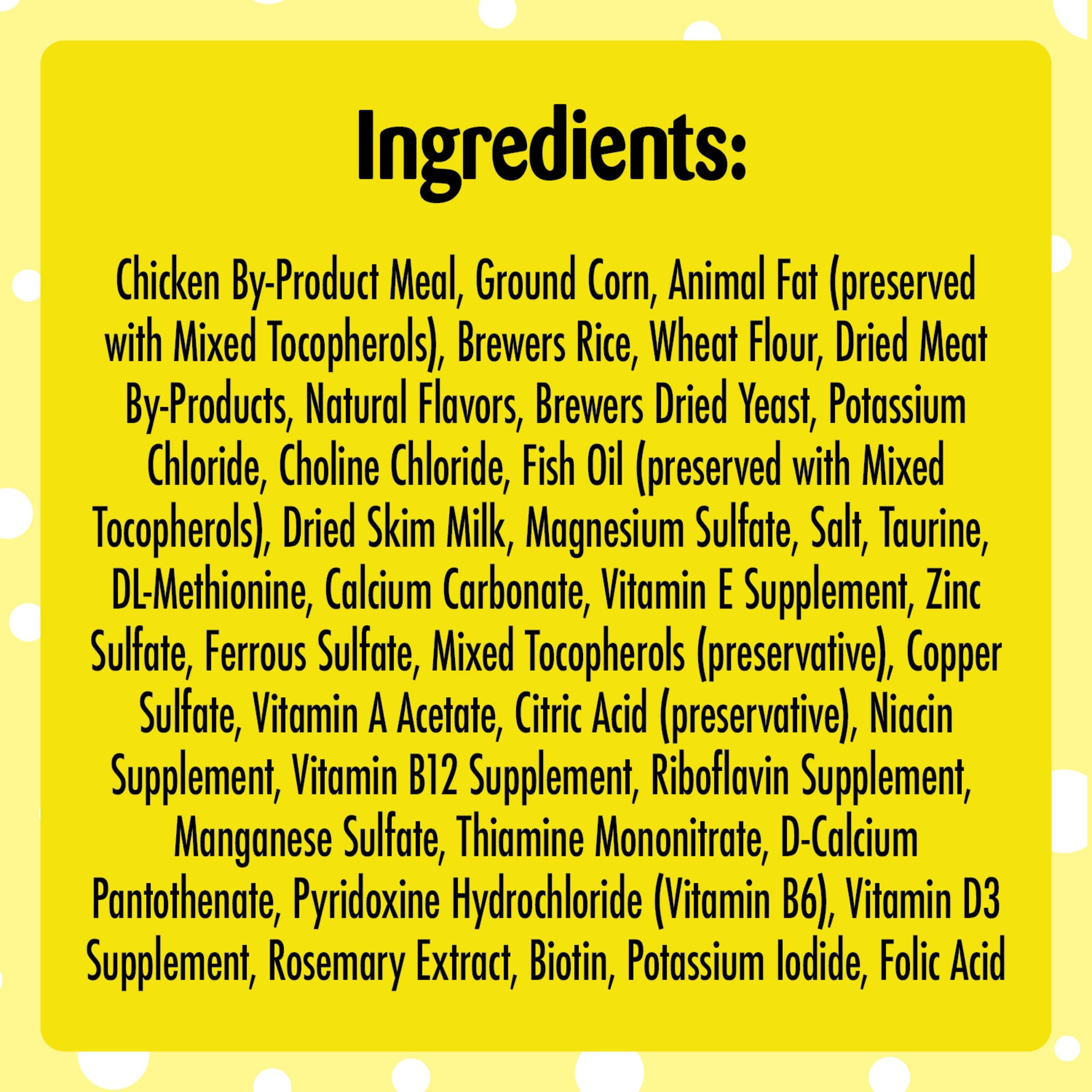Temptations Kitten Crunchy and Soft Treats Chicken and Dairy Flavor, 6.3 oz. Pouch, (Pack of 10)
