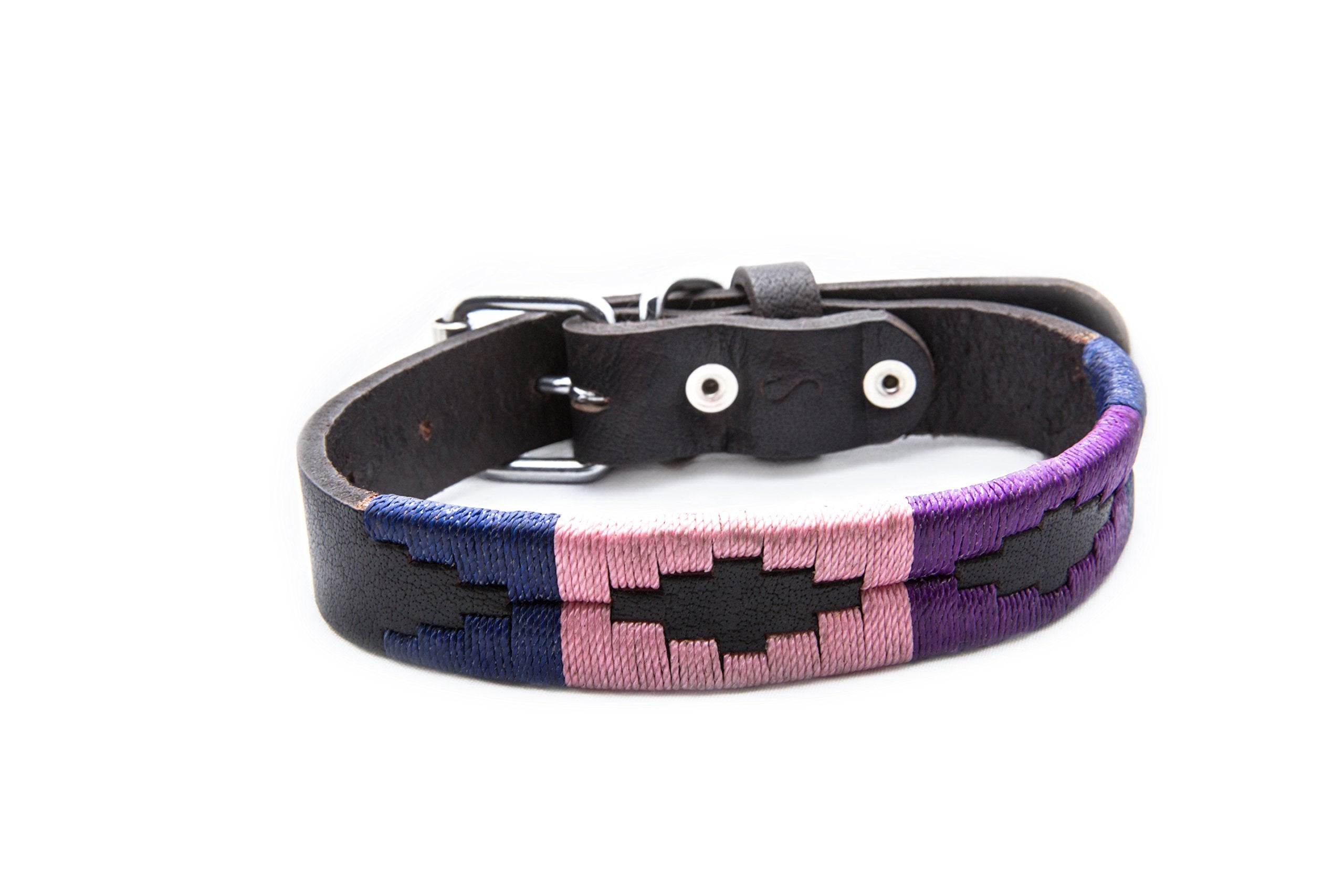 Gaucho Goods Premium Hand Stitched Leather Dog Collar - Cali Girl (S)