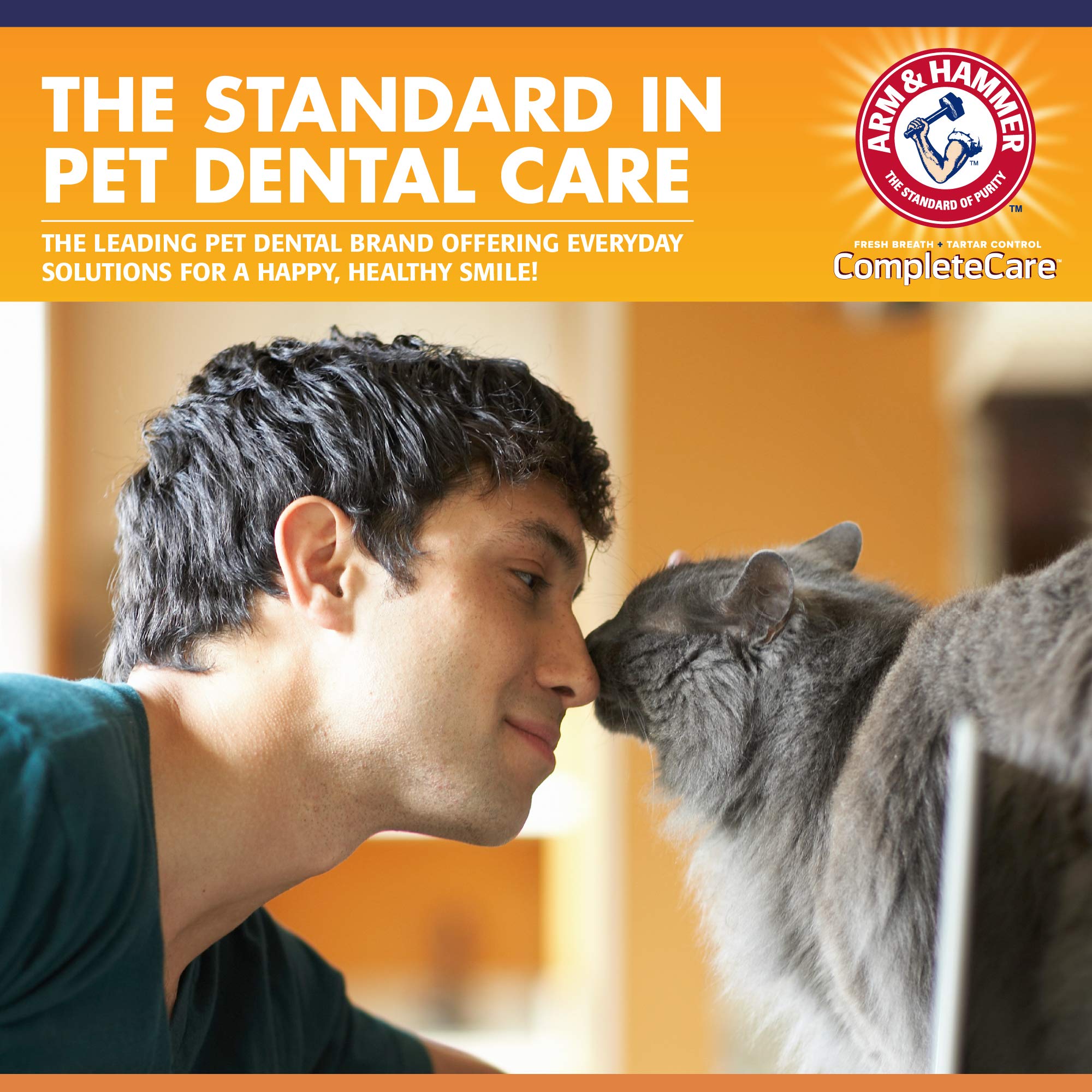 Arm & Hammer for Pets Complete Care Cat & Kitten Dental Kit | Includes 2.5 oz Tuna Flavor Enzymatic Cat Toothpaste, Cat Toothbru