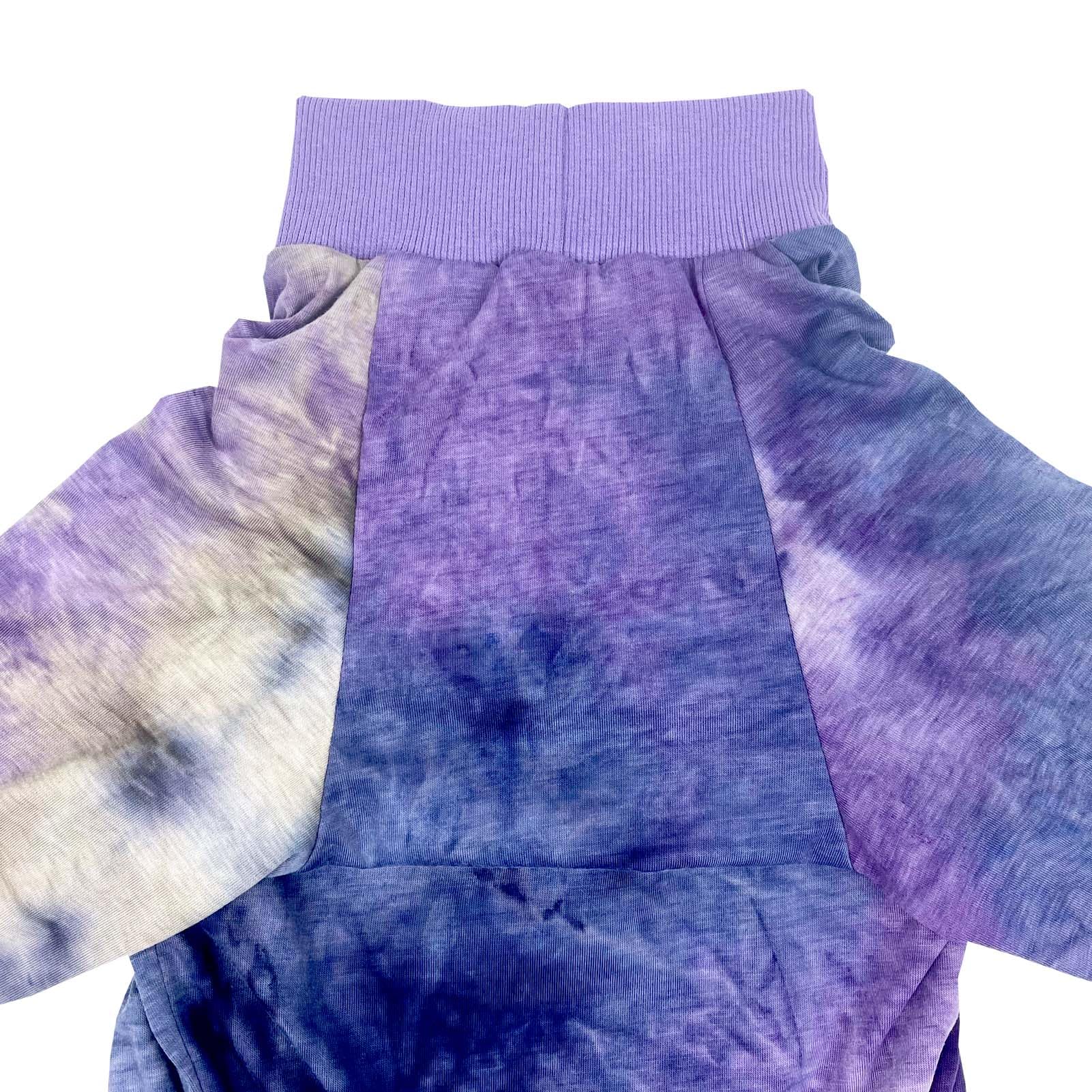 D.E.E Dog Pajamas Large Cotton Dog Clothes Warm And Comfortable Lightweight Jumpsuits Prevent Licking Wound (Purple, Xl)