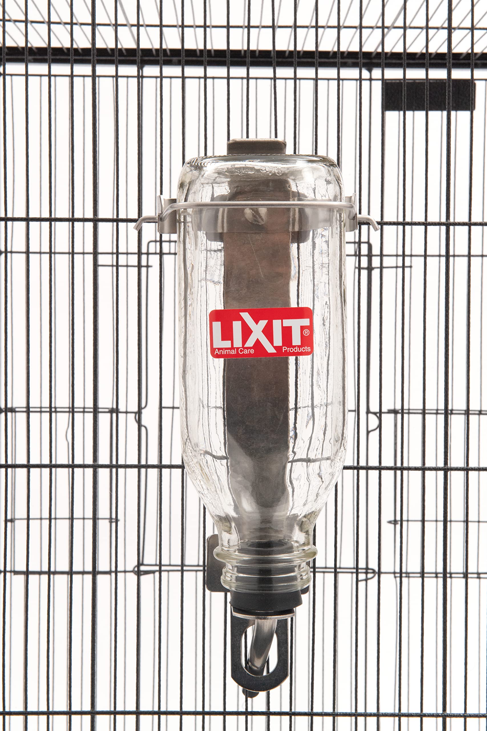 Lixit Heavy Duty Deluxe Glass Water Bottles For Birds, Dogs And Small Animals. (32Oz Medium Tube)