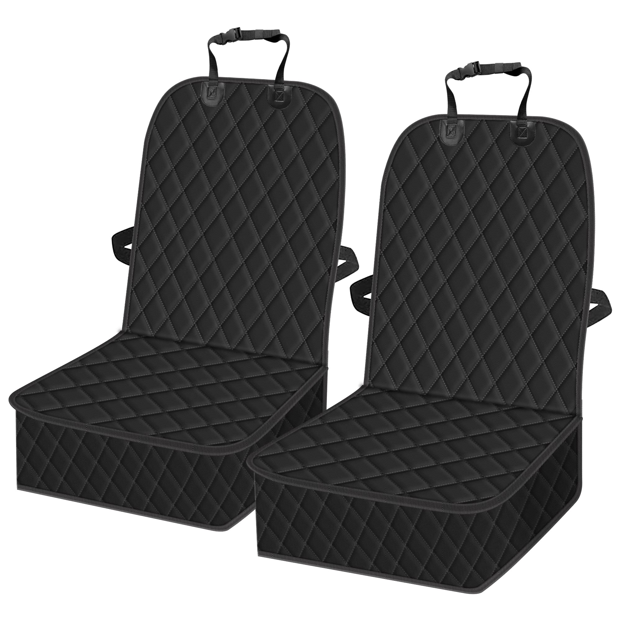 2 Packs Car Front Seat Cover For Dogs, Waterproof Pet Car Seat Protector, Nonslip Scratch-Proof Dog Seat Cover For Cars, Trucks & Suvs