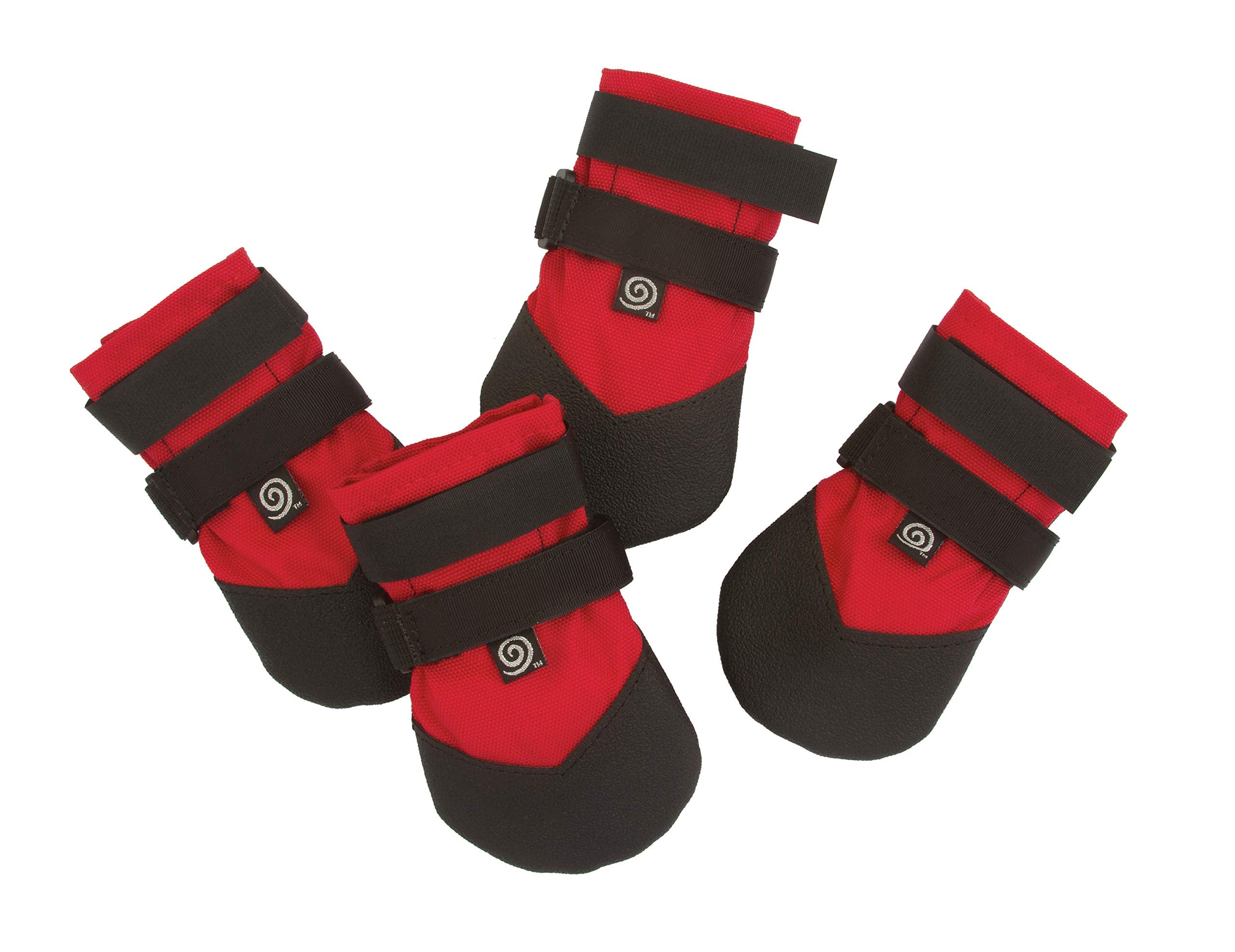 Ultra Paws Durable Dog Paw Protector|Dog Boots|Dog Shoes|Red Light Duty Heat, Water Resistant Dog Booties For Hot Pavement For L