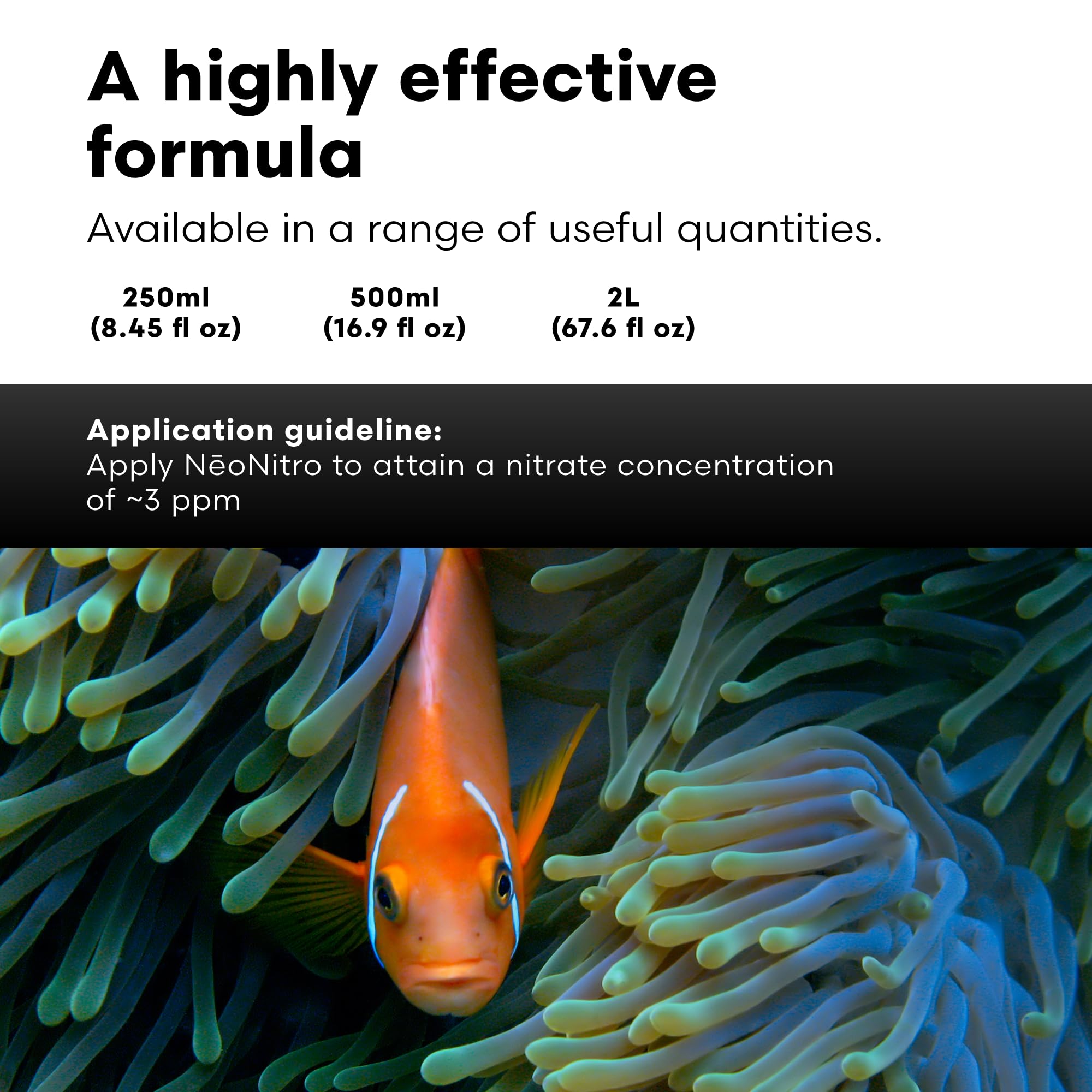 Brightwell Aquatics NeoNitro Balanced Nitrogen Supplement - Reef Nutrient Enhancer for Ultra-Low Nutrient Systems - Aquarium Wat