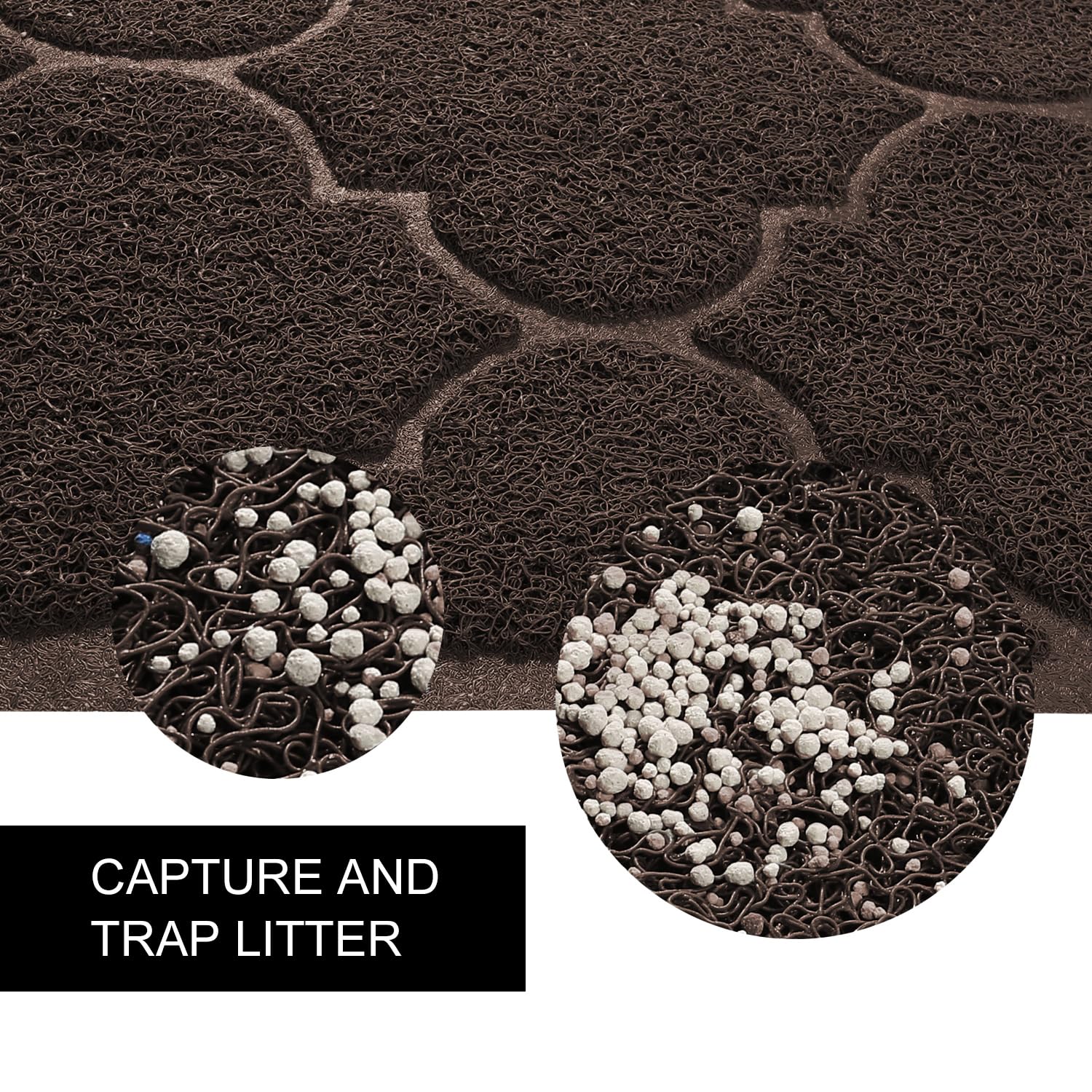 Cat Litter Mat, XL Super Size, Phthalate Free, Easy to Clean, 46x35 Inches, Durable, Soft on Paws, Large Litter Mat.