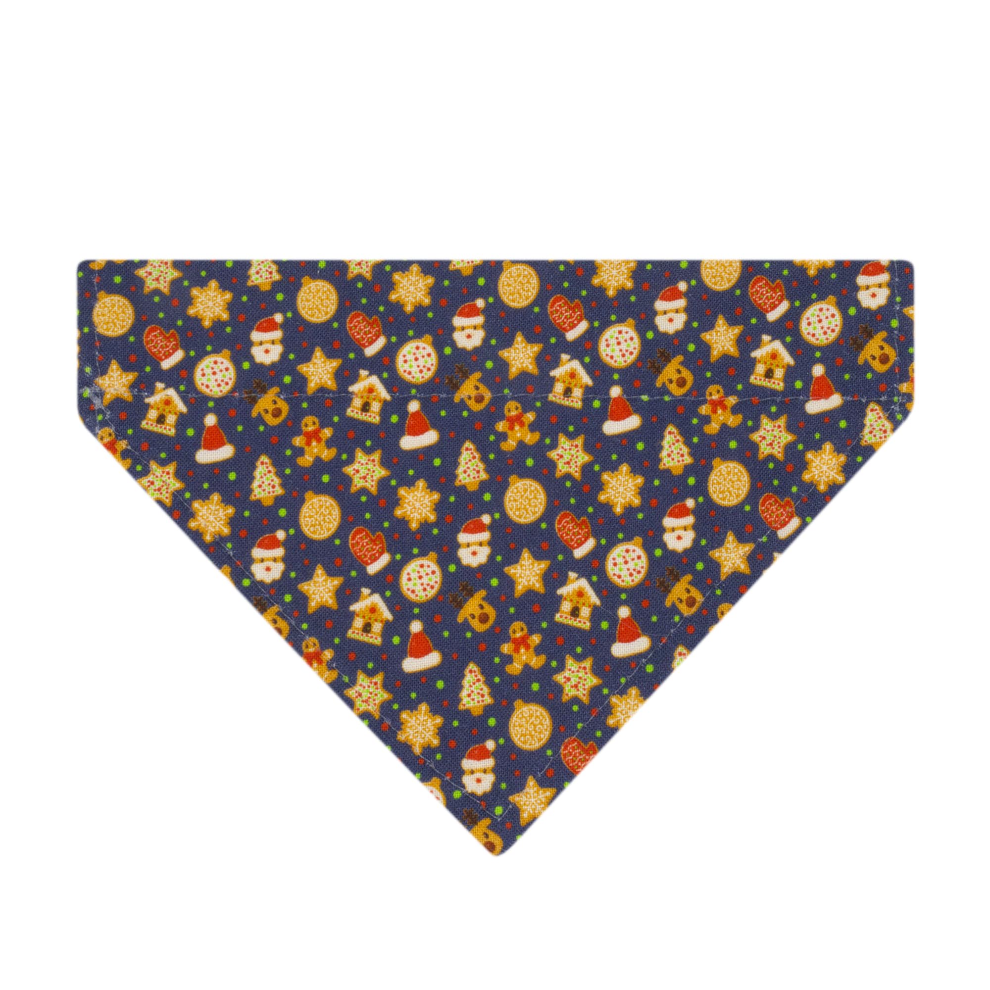 Ultra Joys Cat Collar - Breakaway With Bells & Bandana - Gingerbread Man Size