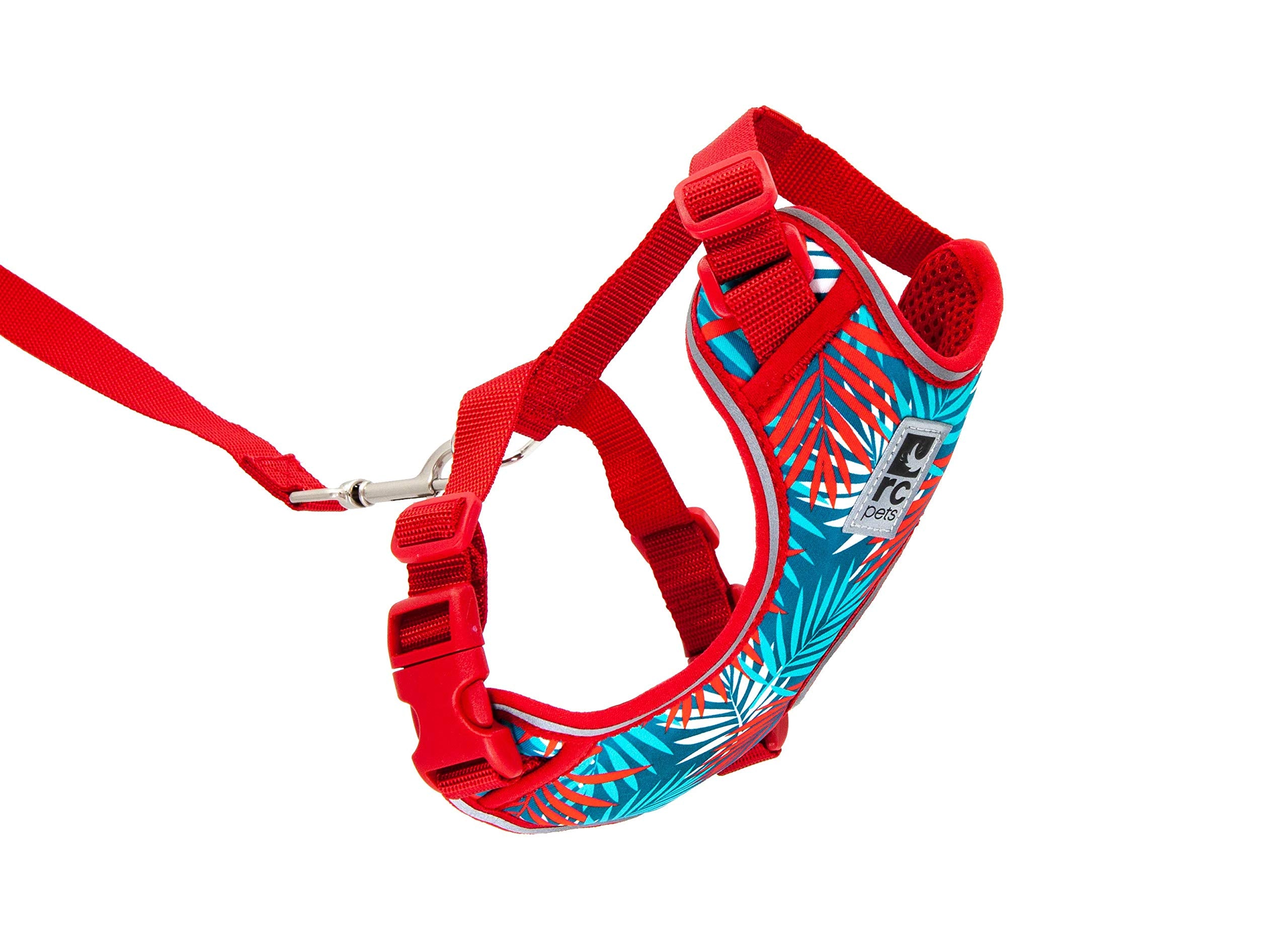RC Pets Adventure Kitty Harness Includes Adjustable, Airmesh Fabric, 6 Leash and D-Ring Cat Walking Harness | Maldives, Medium