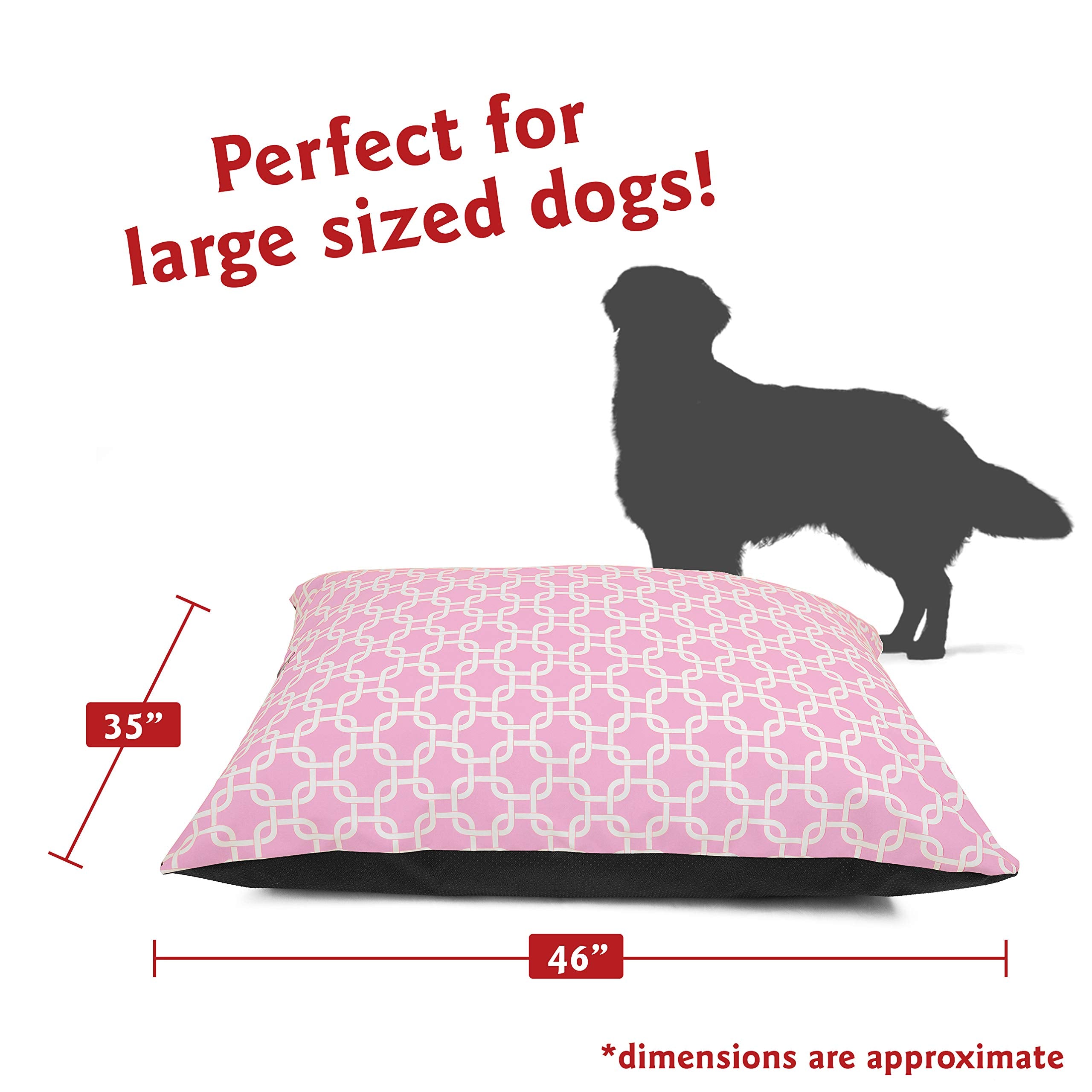 Majestic Pet Rectangle Large Dog Bed Washable - Non Slip Comfy Pet Bed - Dog Crate Bed Super Value Pillow Dog Bed - Dog Kennel B