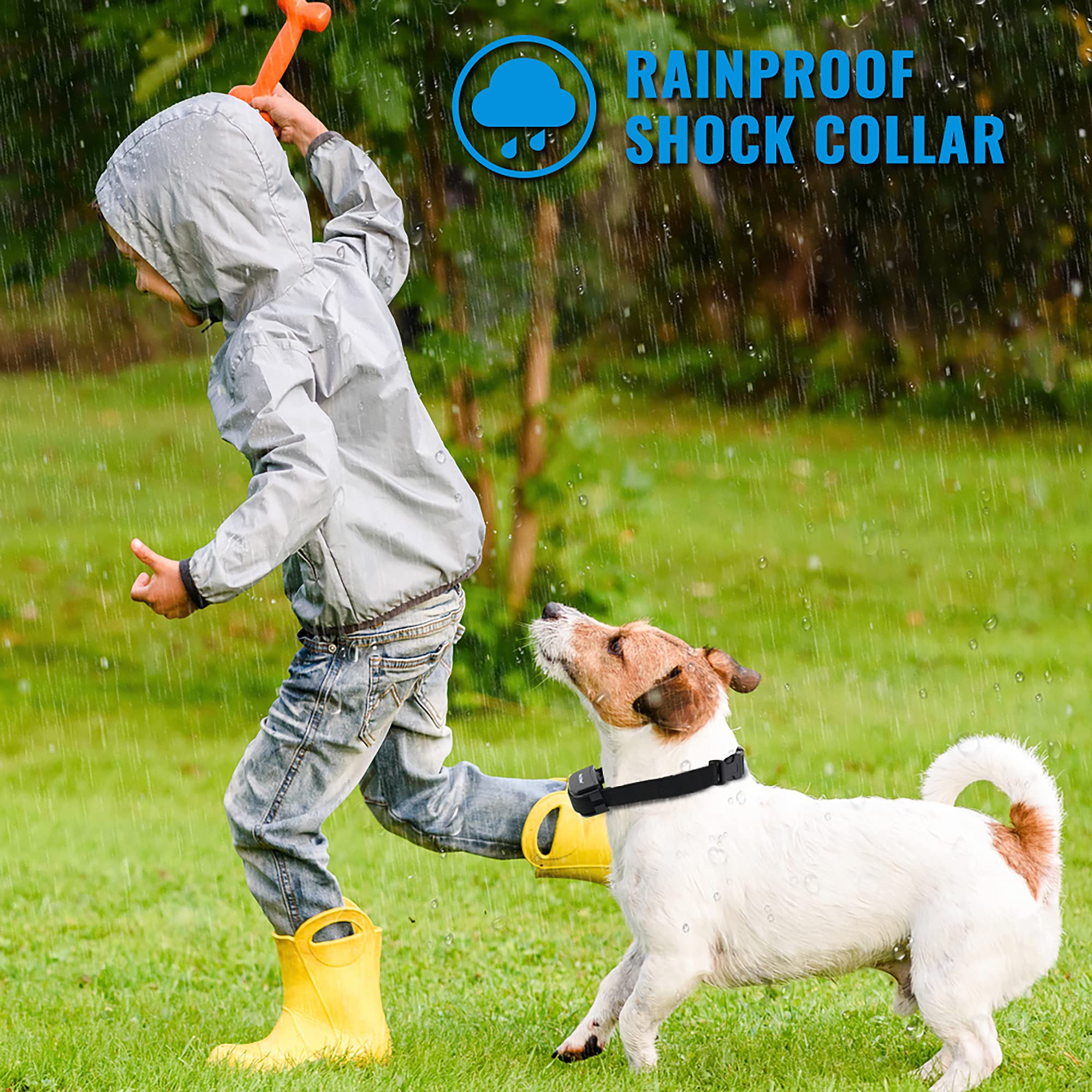 Petrainer Pet998Drb1 Dog Training Collar Rechargeable And Rainproof 330 Yd Remote Dog Training Collar With Beep, Vibra And Static Electronic Collar