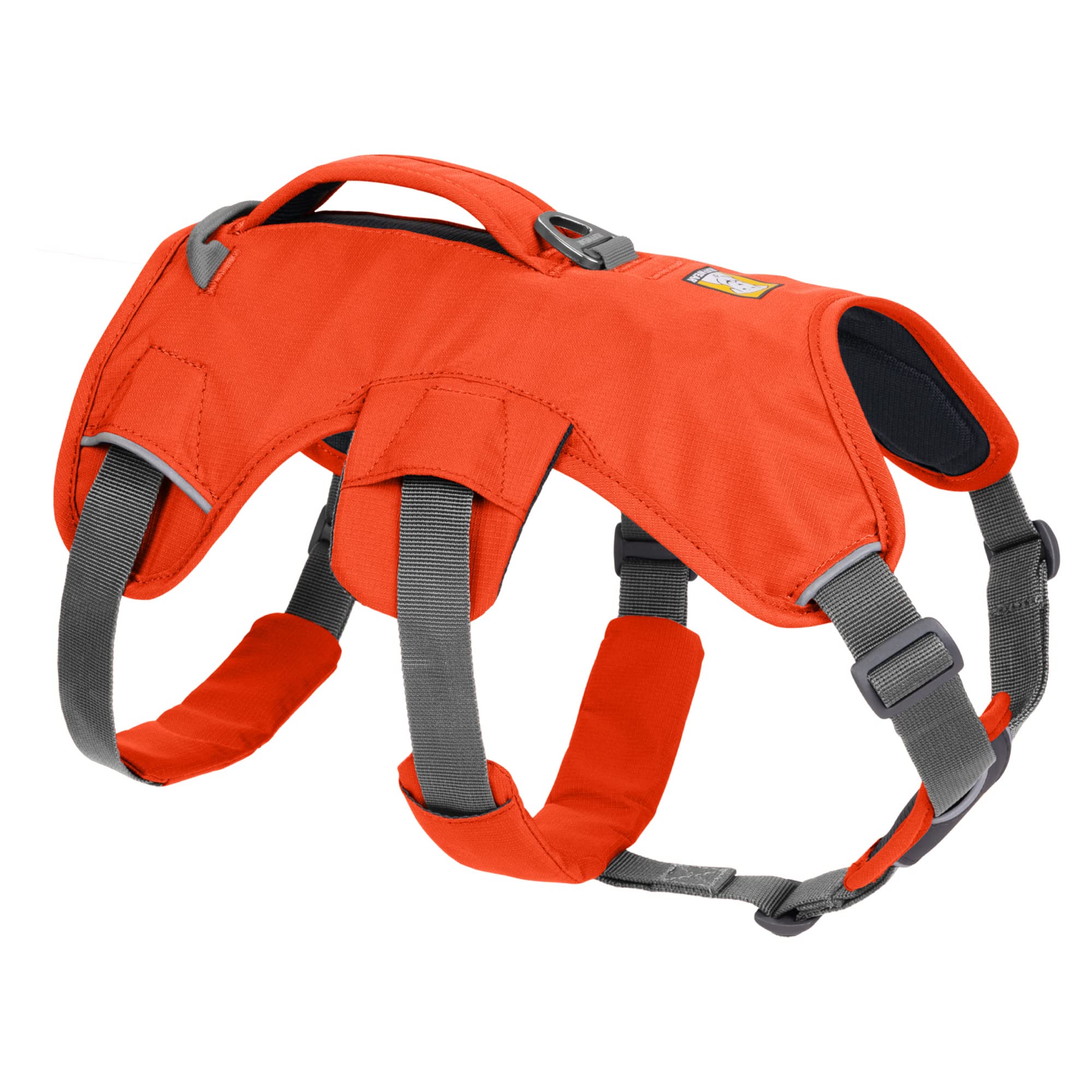 Ruffwear, Web Master, Multi-Use Support Dog Harness, Hiking and Trail Running, Service and Working, Everyday Wear, Blaze Orange,