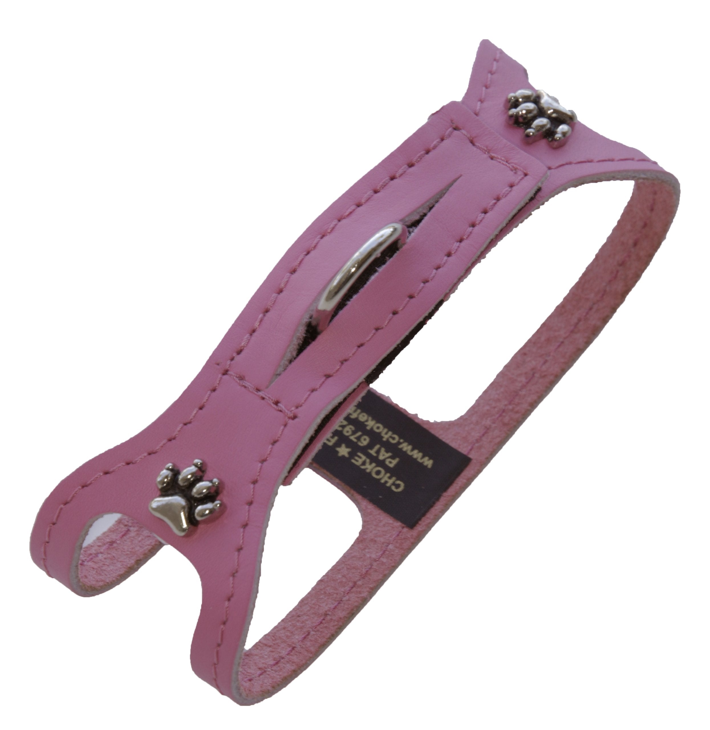 Chokefree Pet Shoulder Collar, 17-Inch, Non Metallic Pink